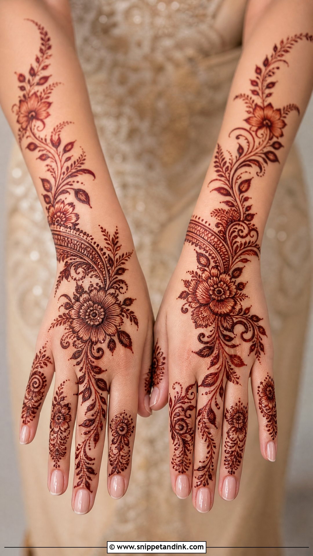 Arabic Bridal Mehndi Design - Snippet and Ink - 25 Bridal Mehndi Design 2025 Ideas