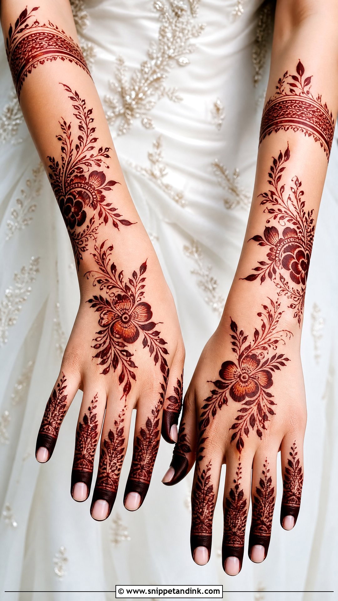 Arabic Bridal Mehndi Design - Snippet and Ink - 20 Bridal Mehndi Art Designs