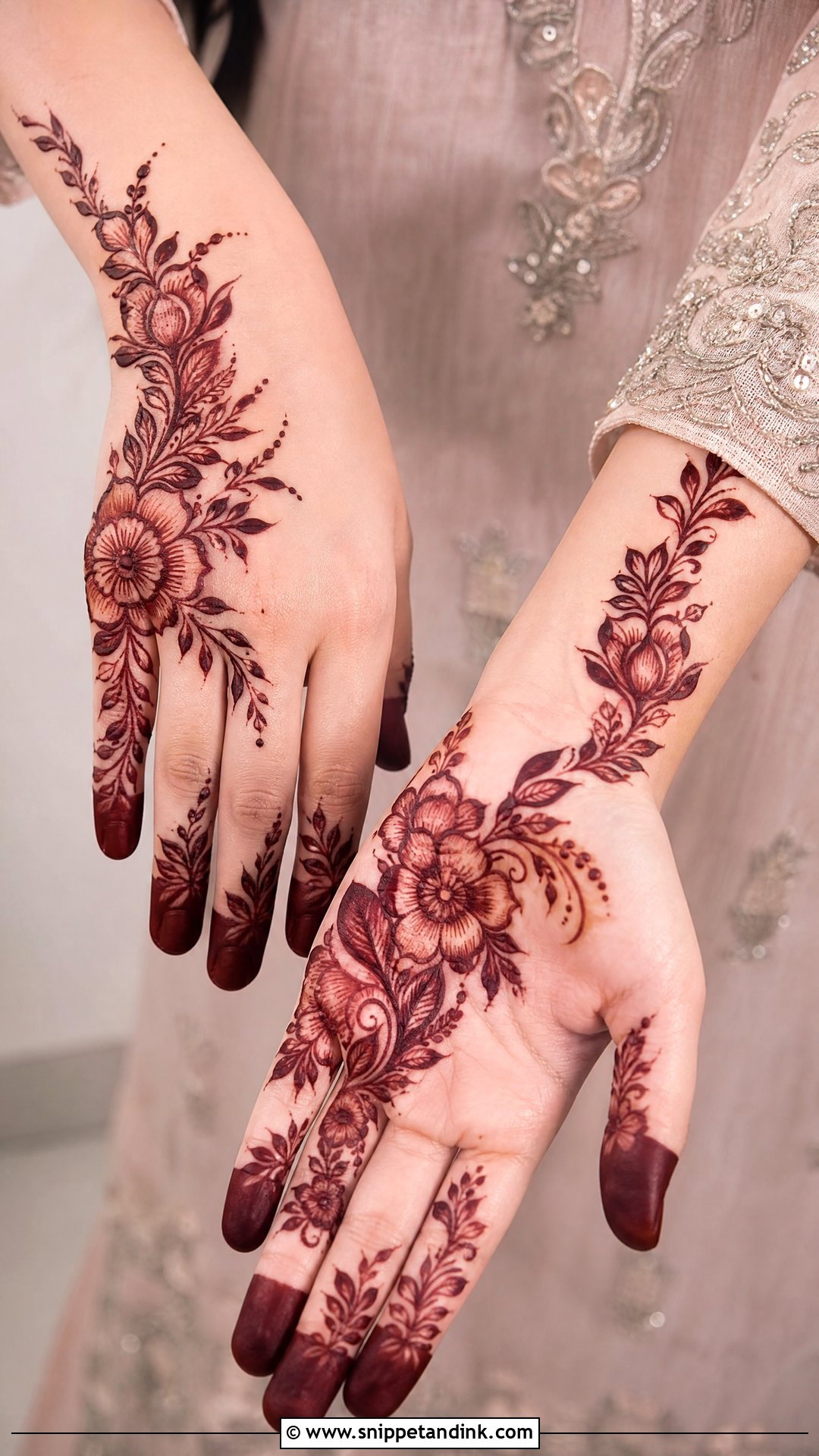 Arabic Bridal Mehndi Design - Snippet and Ink - 30 Bride Mehndi Designs