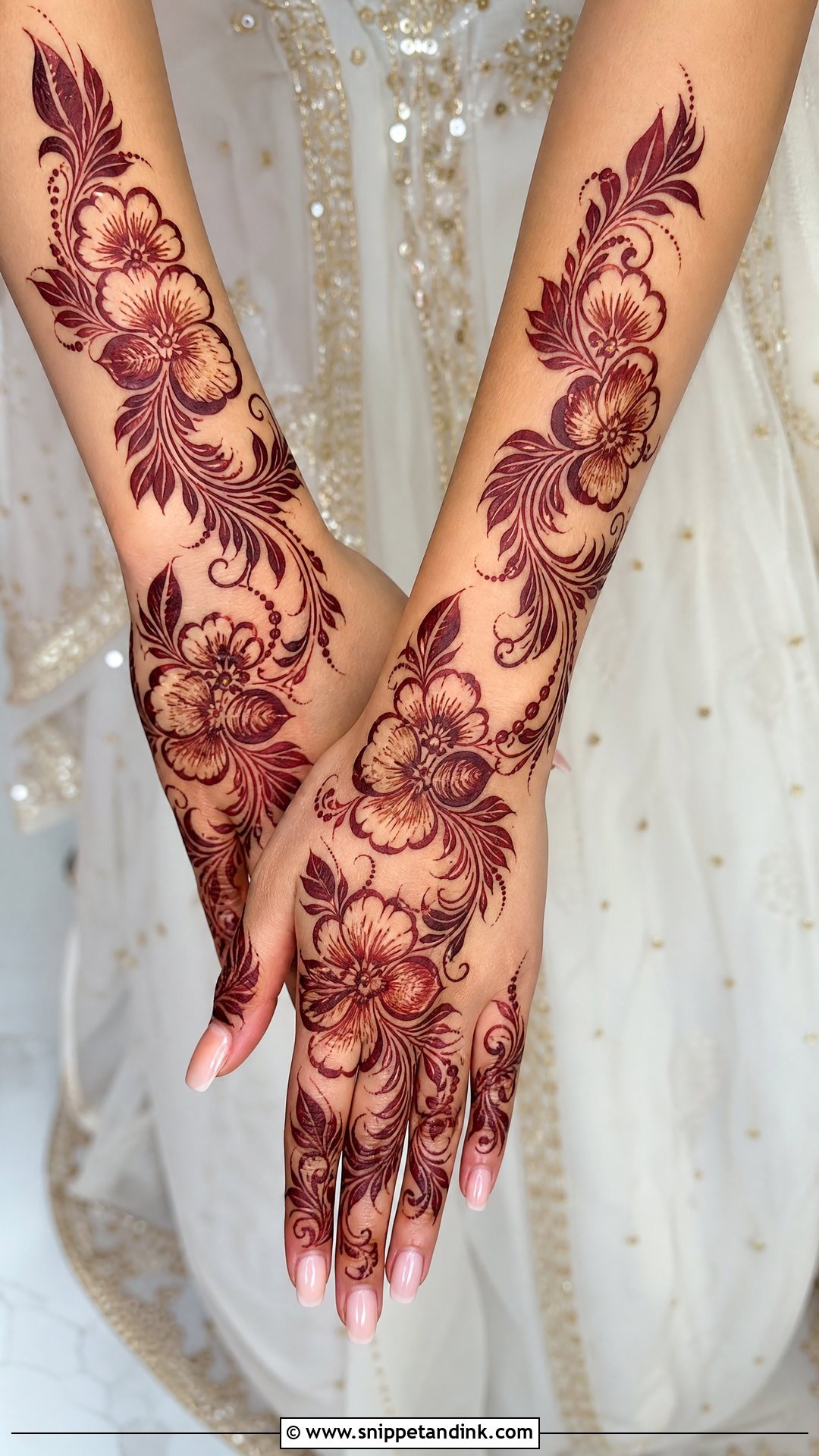 Arabic Bridal Mehndi Design - Snippet and Ink - 30 Mehndi Design for Bride Ideas