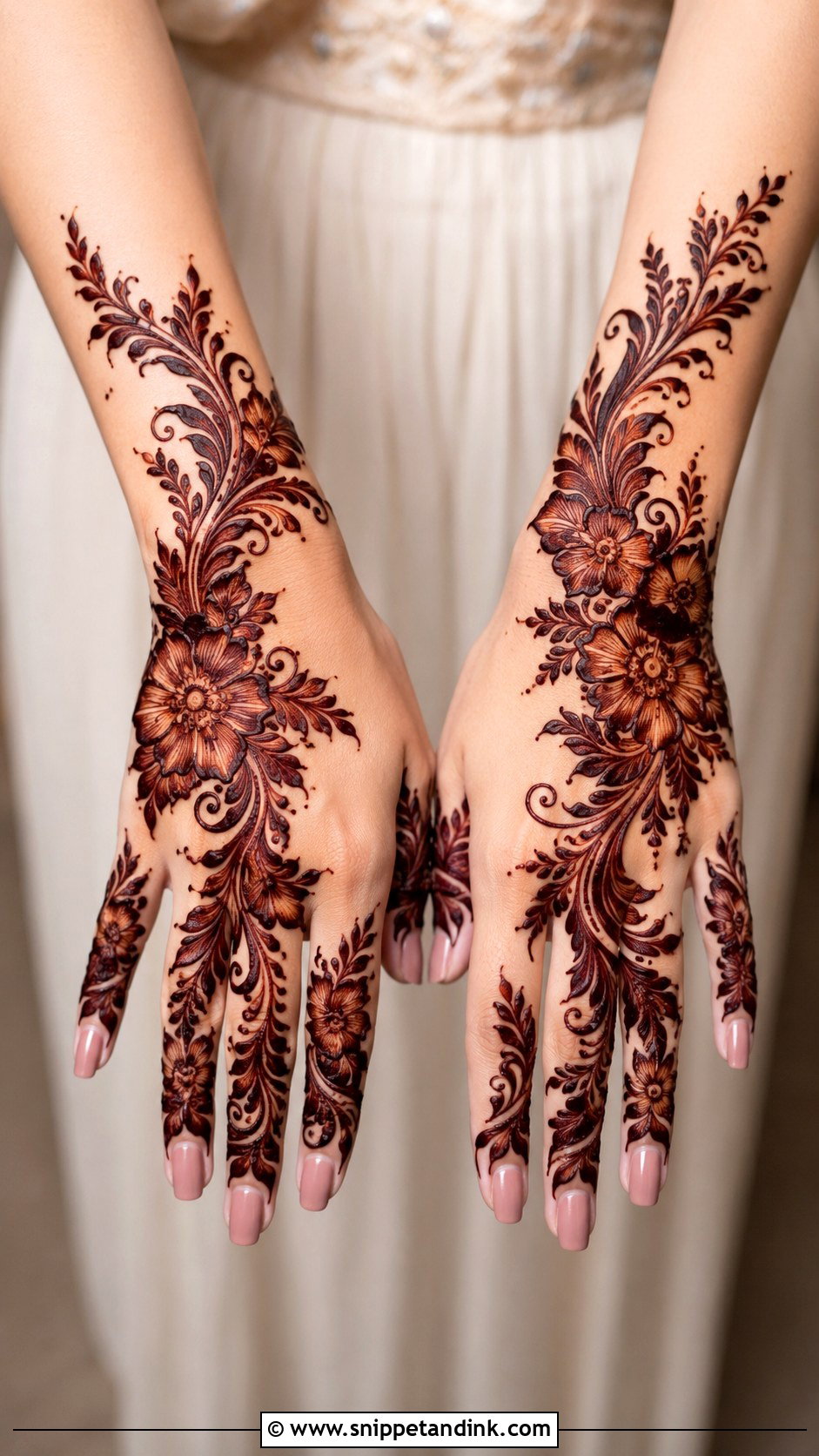 Arabic Bridal Mehndi Design - Snippet and Ink - 35 Latest Bridal Mehndi Designs