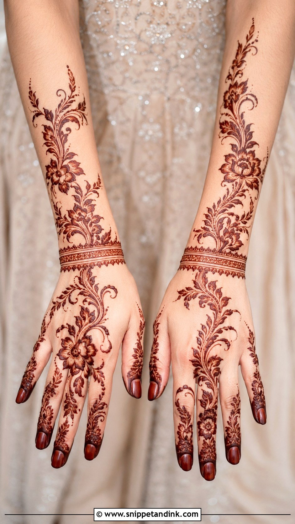 Arabic Bridal Mehndi Design - Snippet and Ink - 35 Unique Bridal Mehndi Designs
