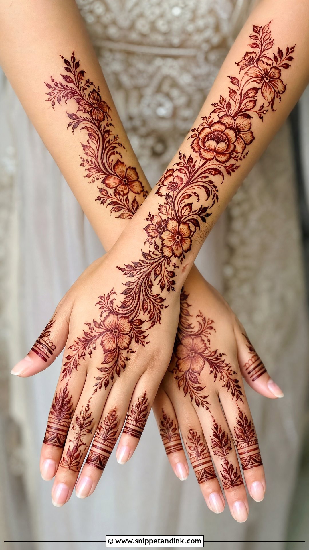Arabic Bridal Mehndi Design Back Hand - Snippet and Ink - 25 Bridal Mehndi Designs Back Hands
