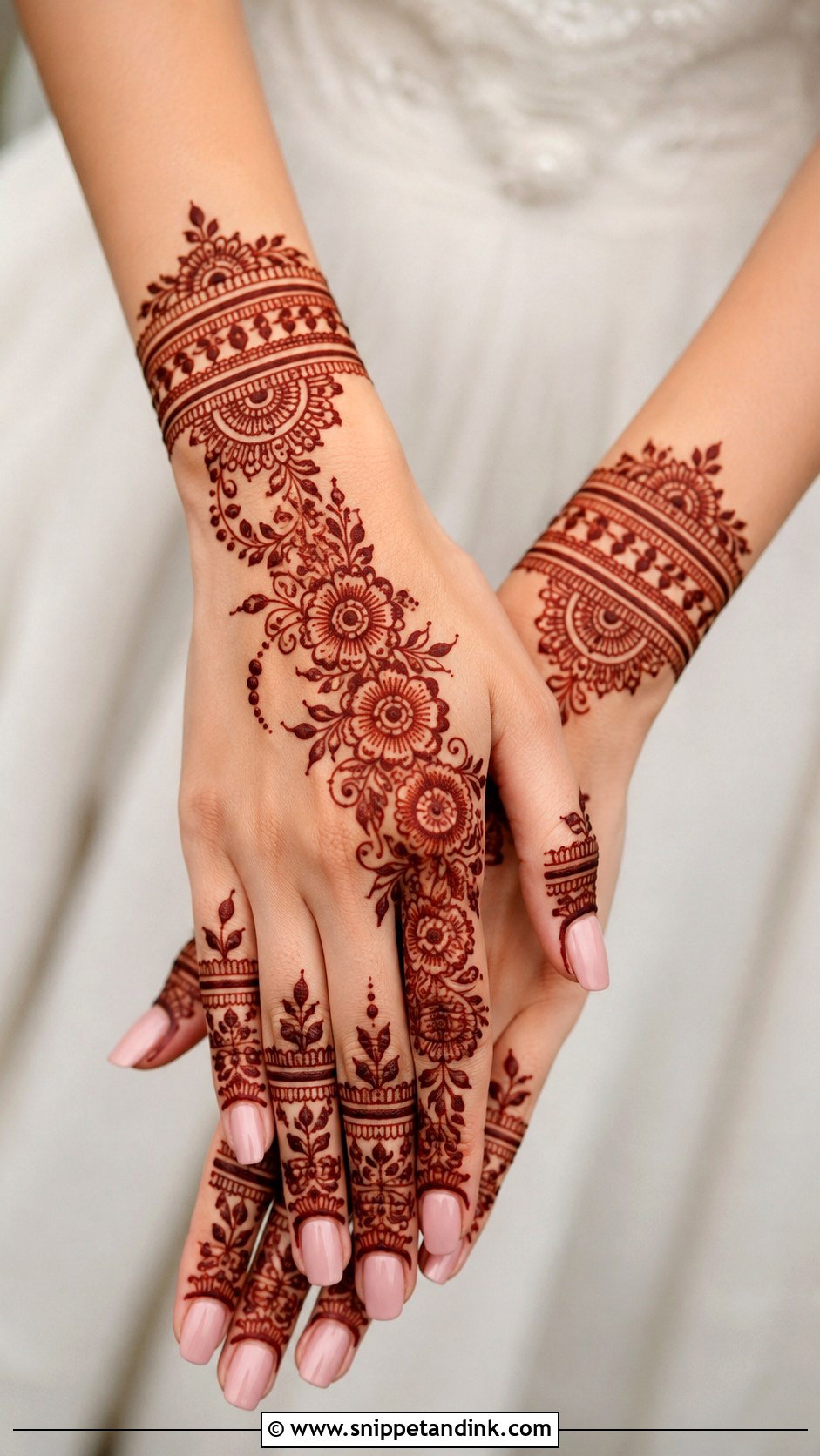 Arabic Bridal Mehndi Design Back Hand - Snippet and Ink - 30 Arabic Bridal Mehndi Designs