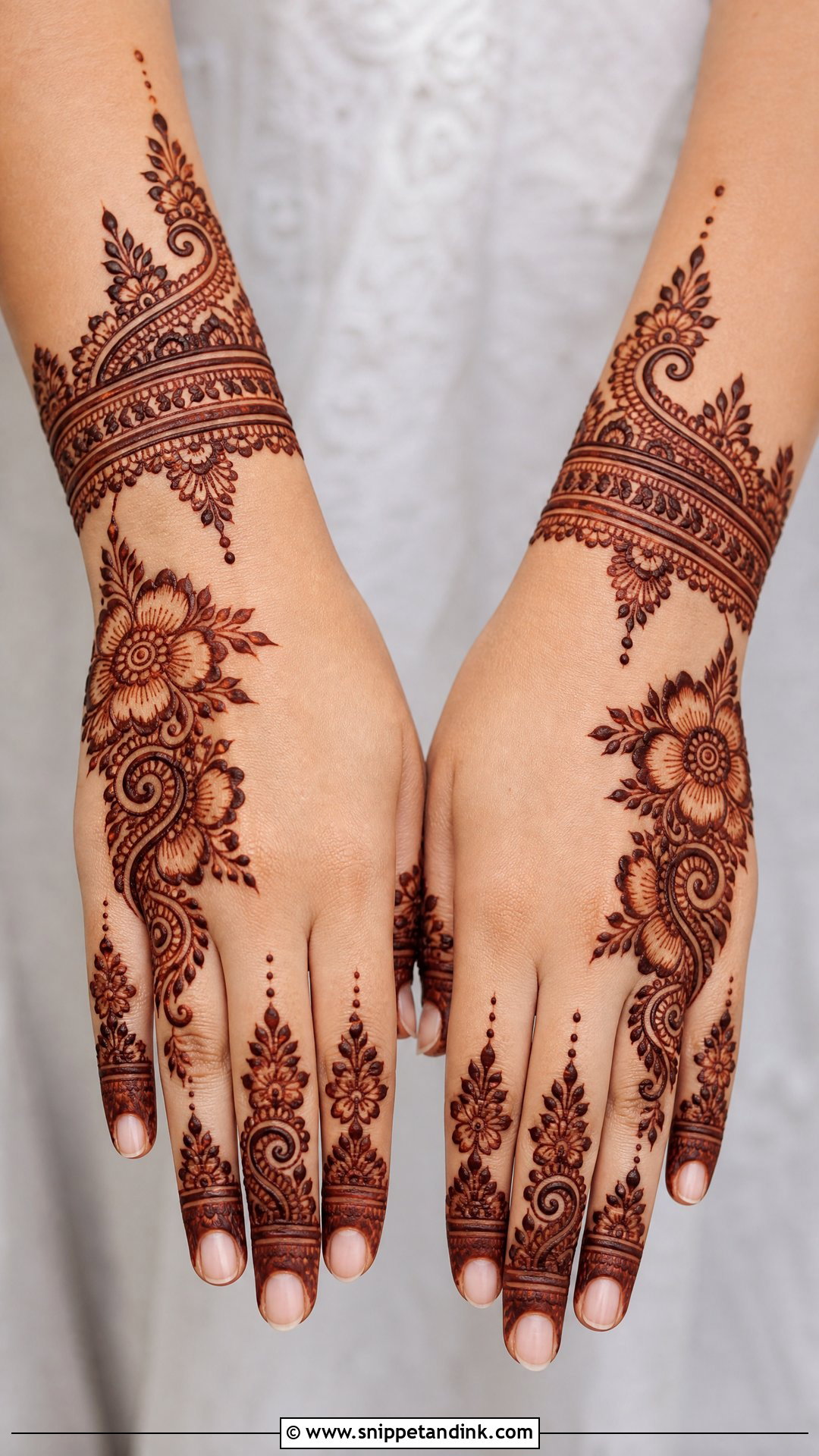 Arabic Bridal Mehndi Design For Both Hands - Snippet and Ink - 20 Bridal Arabic Mehandi Mehndi Designs