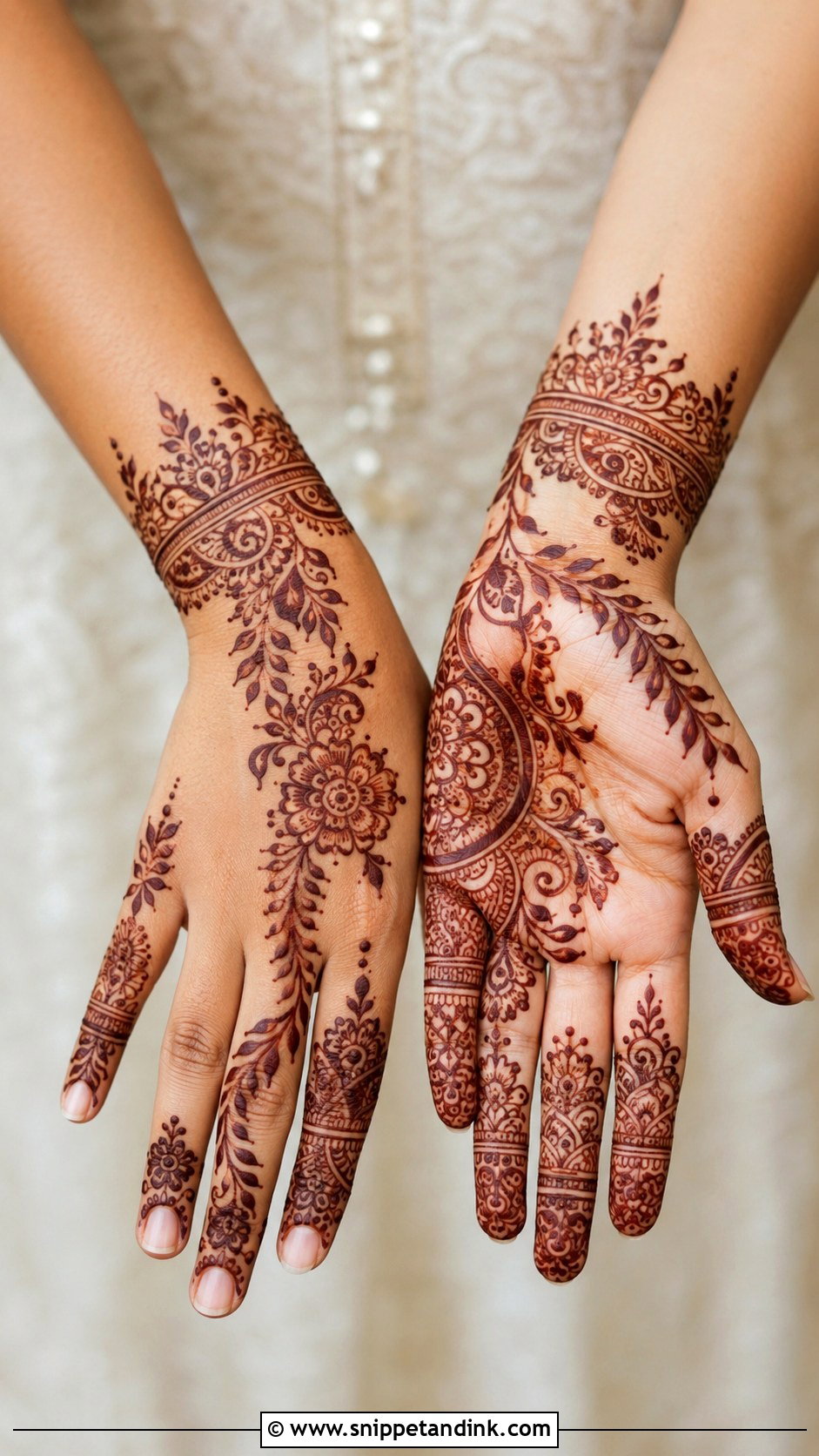 Arabic Bridal Mehndi Design For Bride Sister - Snippet and Ink - 30 Arabic Bridal Mehndi Designs