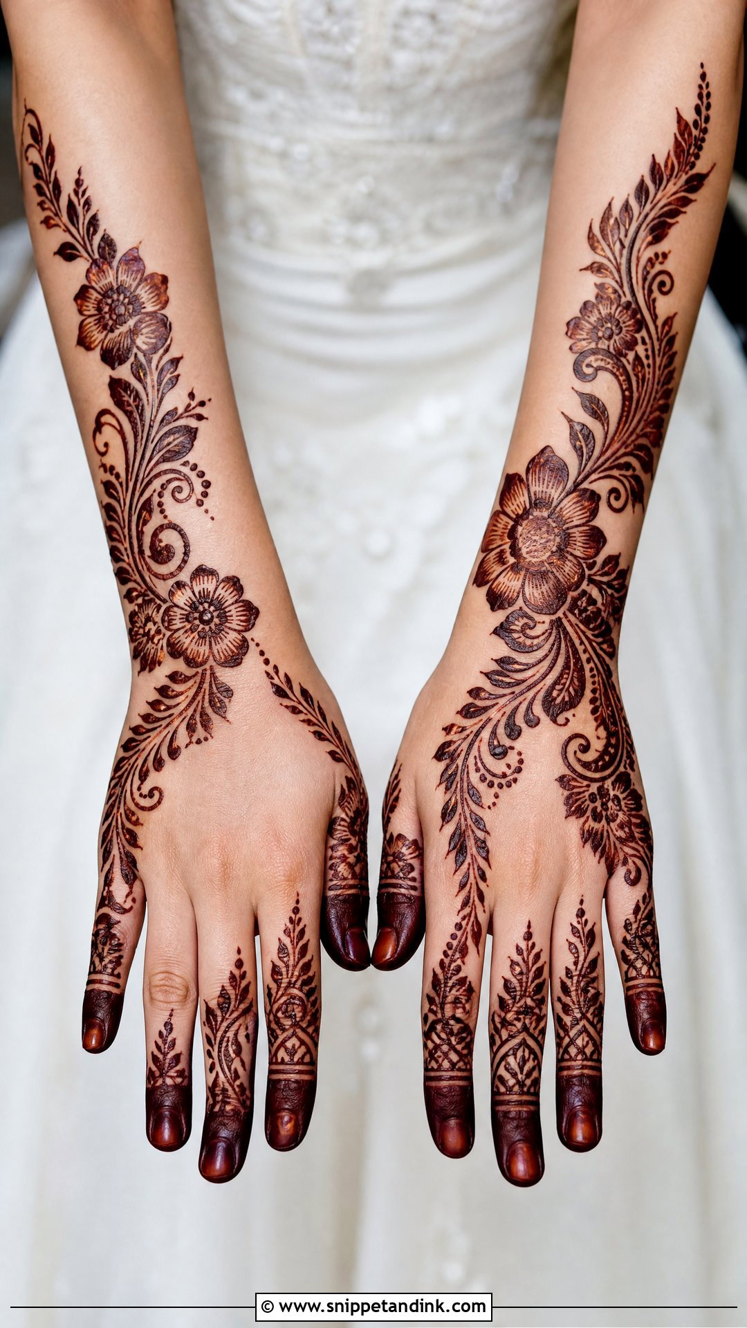 Arabic Bridal Mehndi Design For Hands - Snippet and Ink - 20 Bridal Mehndi Designs for Hands
