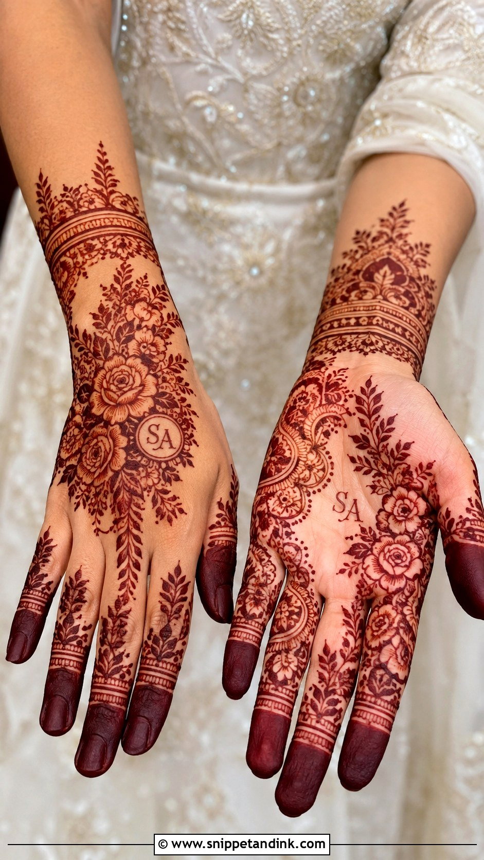 Arabic Bridal Mehndi Design For Nikah - Snippet and Ink - 30 Arabic Bridal Mehndi Designs