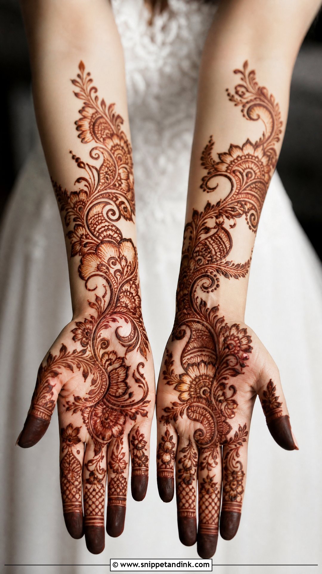 Arabic Bridal Mehndi Design Full Hand - Snippet and Ink - 20 Bridal Mehndi Designs Figures