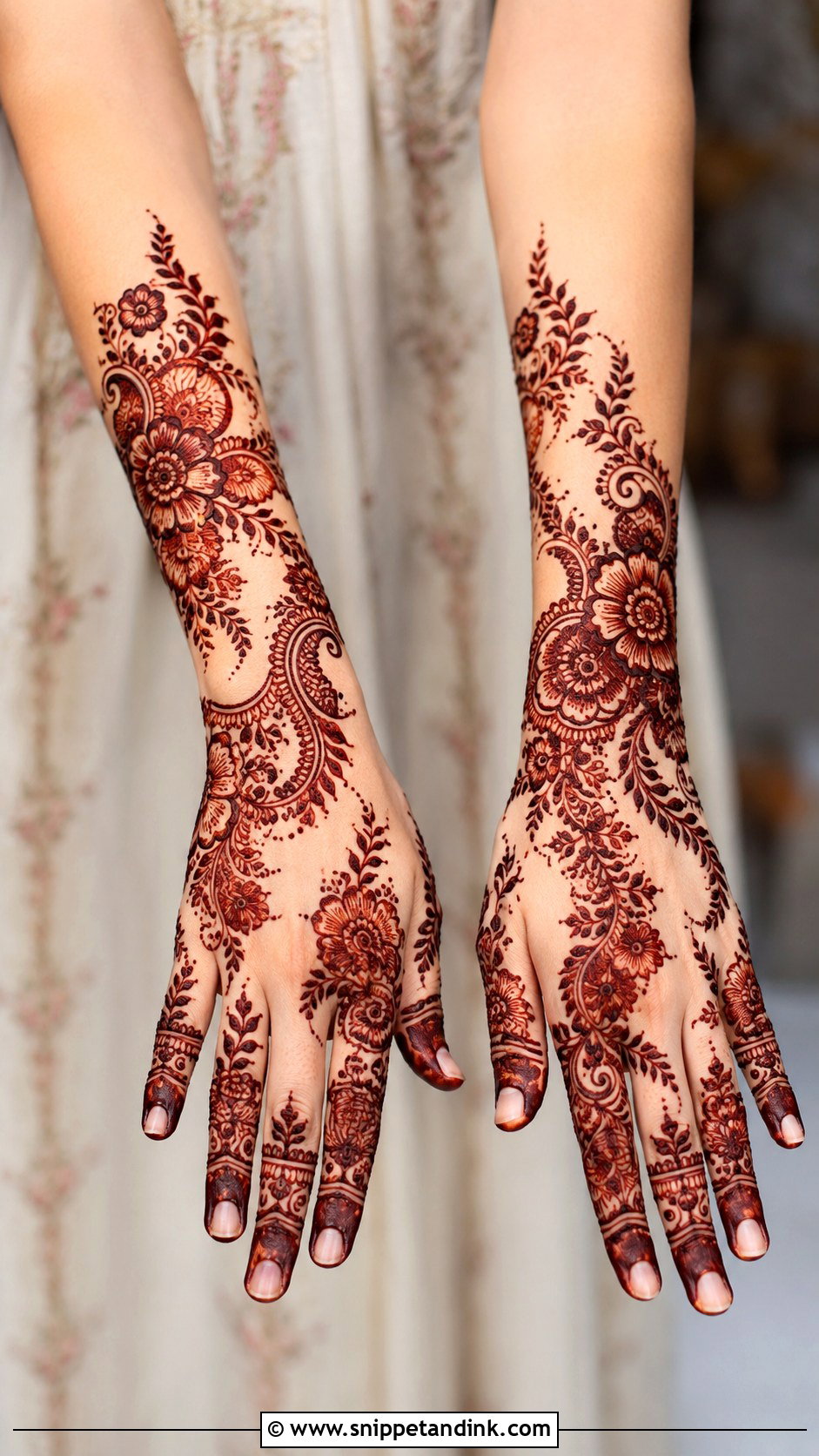 Arabic Bridal Mehndi Design Full Hand - Snippet and Ink - 30 Latest Unique Bridal Mehndi Designs
