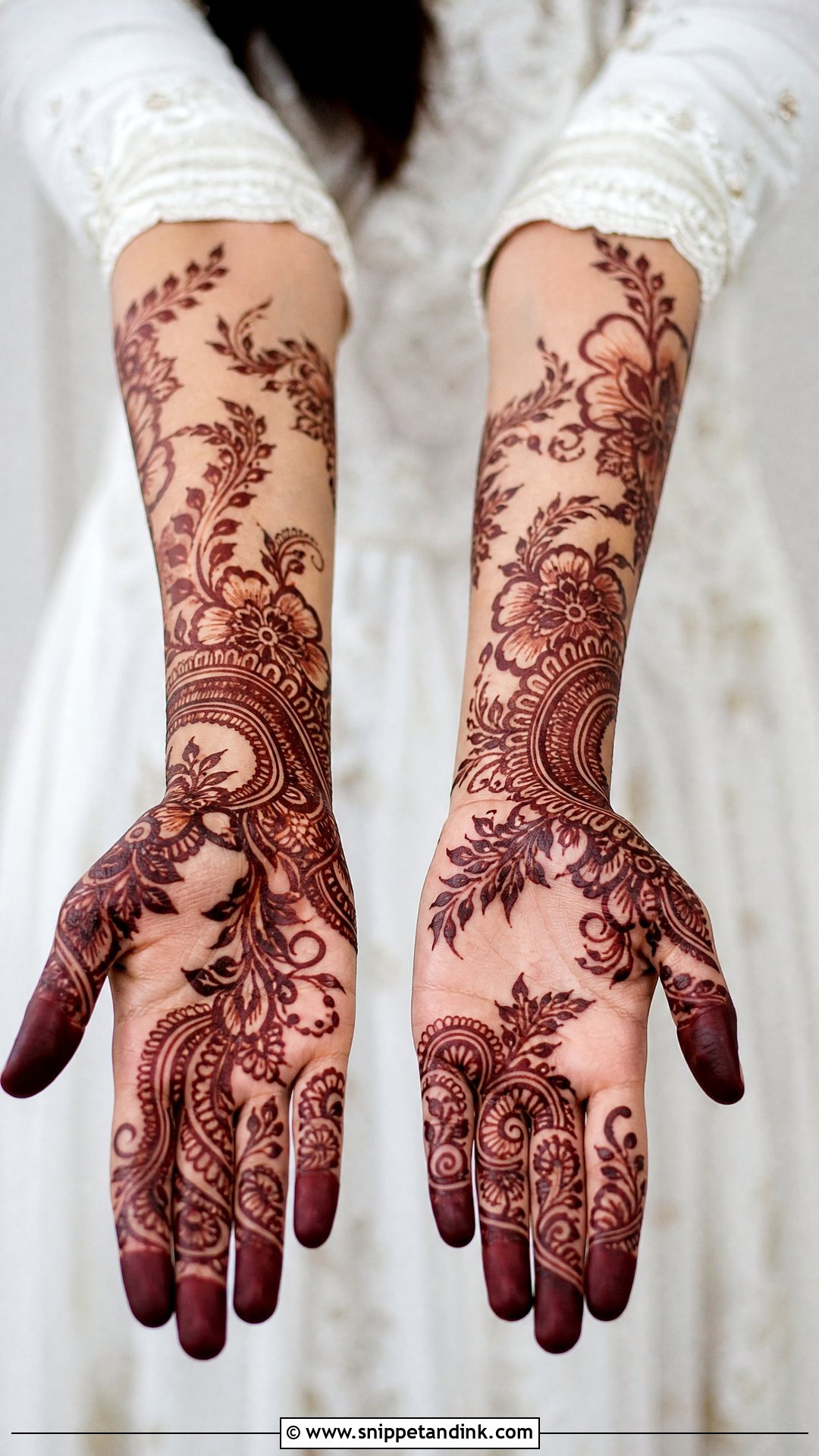 Arabic Bridal Mehndi Full Hands - Snippet and Ink - 20 Bridal Mehndi Designs Full Hands