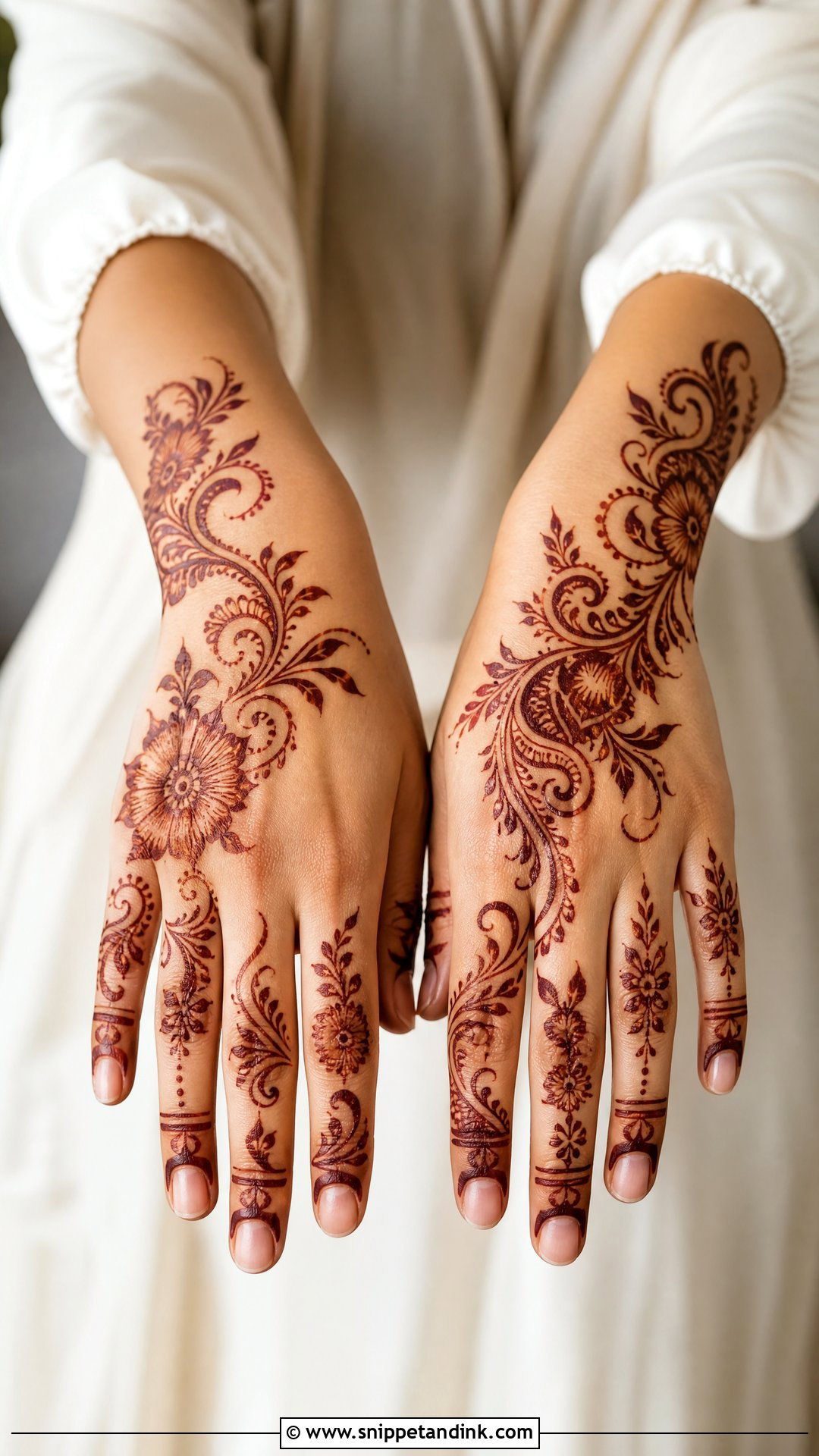 Arabic Bridesmaid Mehndi Design - Snippet and Ink - 25 Mehendi Look for Bridesmaid Ideas