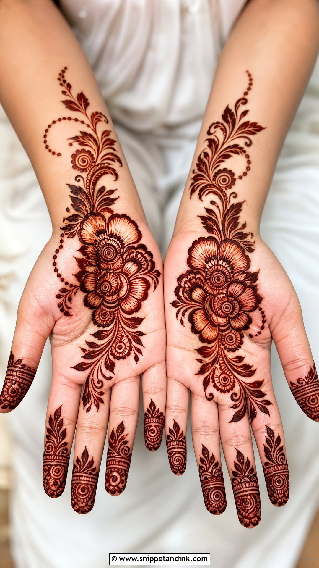 Arabic Centre Mehndi Design - Snippet and Ink - 20 Centre Mehndi Design Ideas