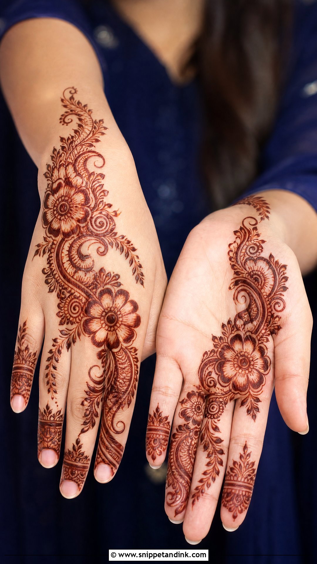 Arabic Engagement Mehndi Design - Snippet and Ink - 20 Latest Mehndi Designs for Engagement