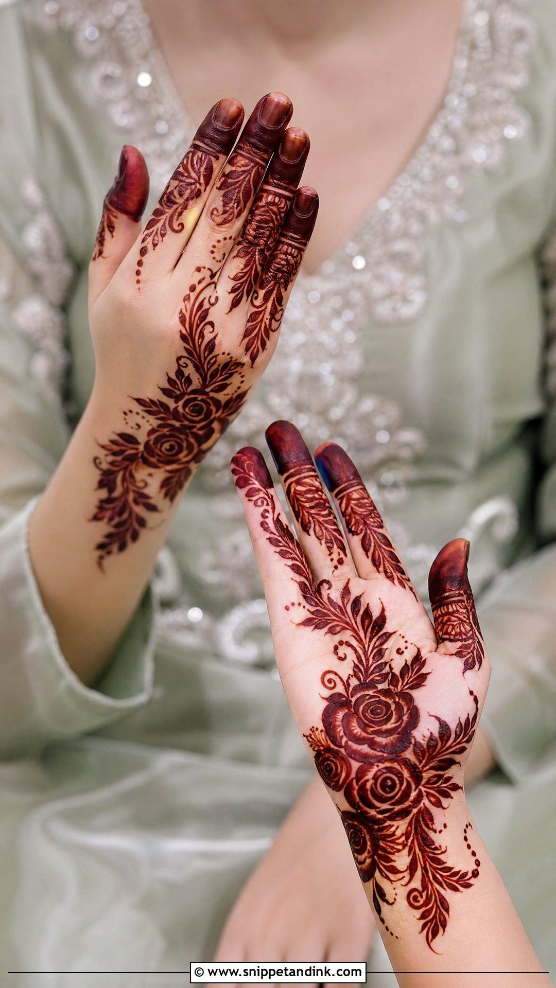 Arabic Engagement Mehndi Design - Snippet and Ink - 20 Unique Engagement Mehndi Designs for Bride