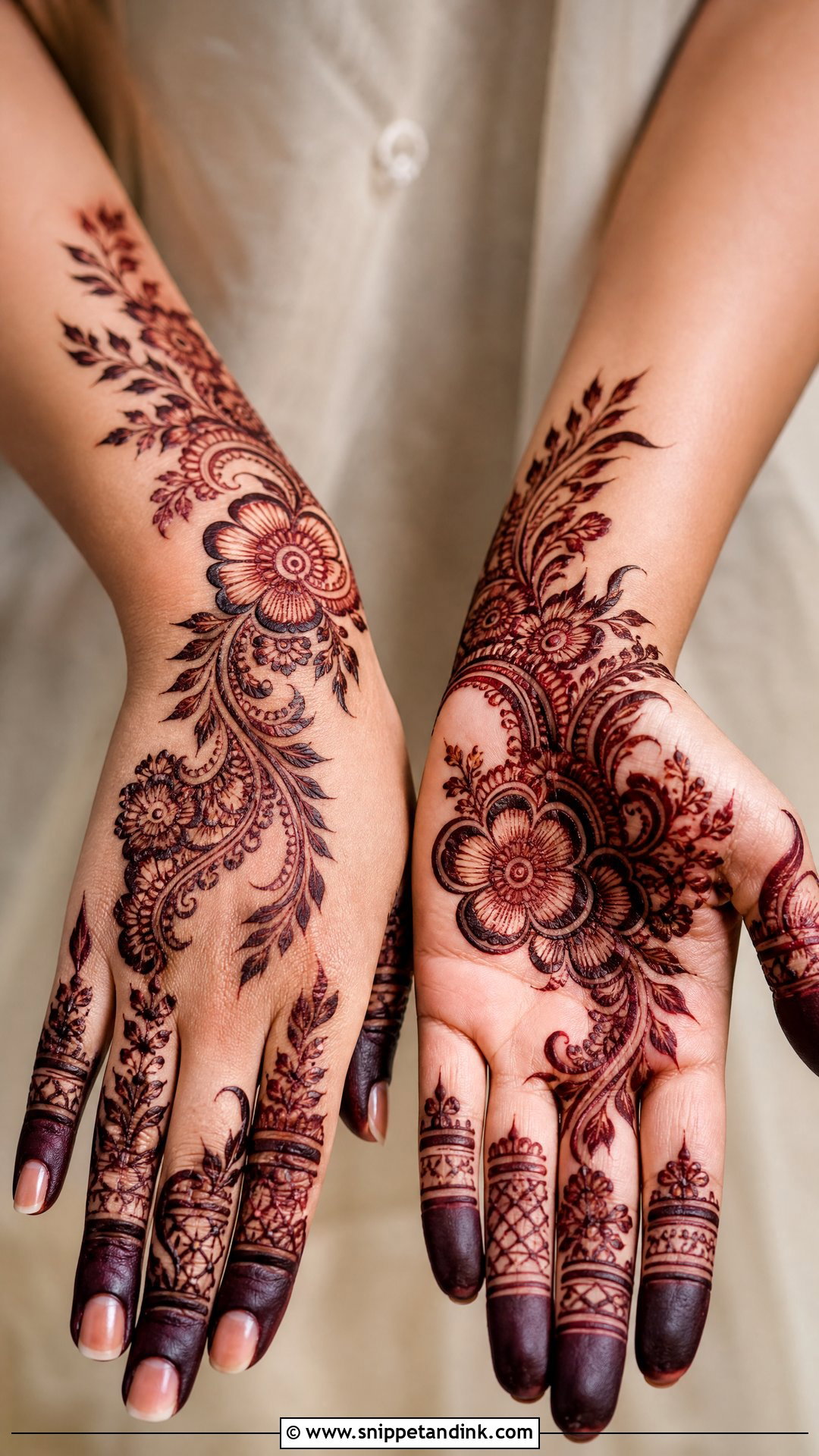Arabic Engagement Mehndi Design - Snippet and Ink - 25 Mehndi Designs for Engagement
