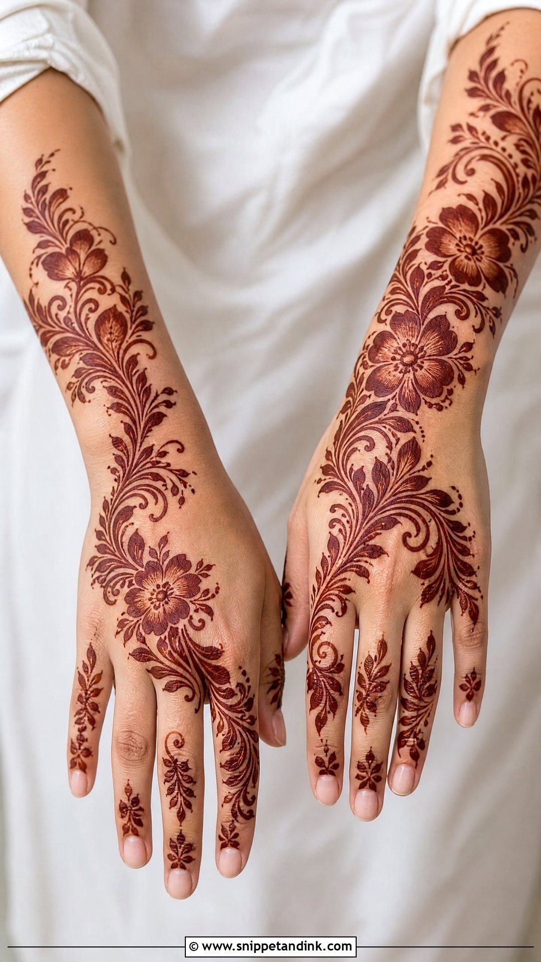 Arabic Engagement Mehndi Design - Snippet and Ink - 30 Engagement Mehndi Design Ideas