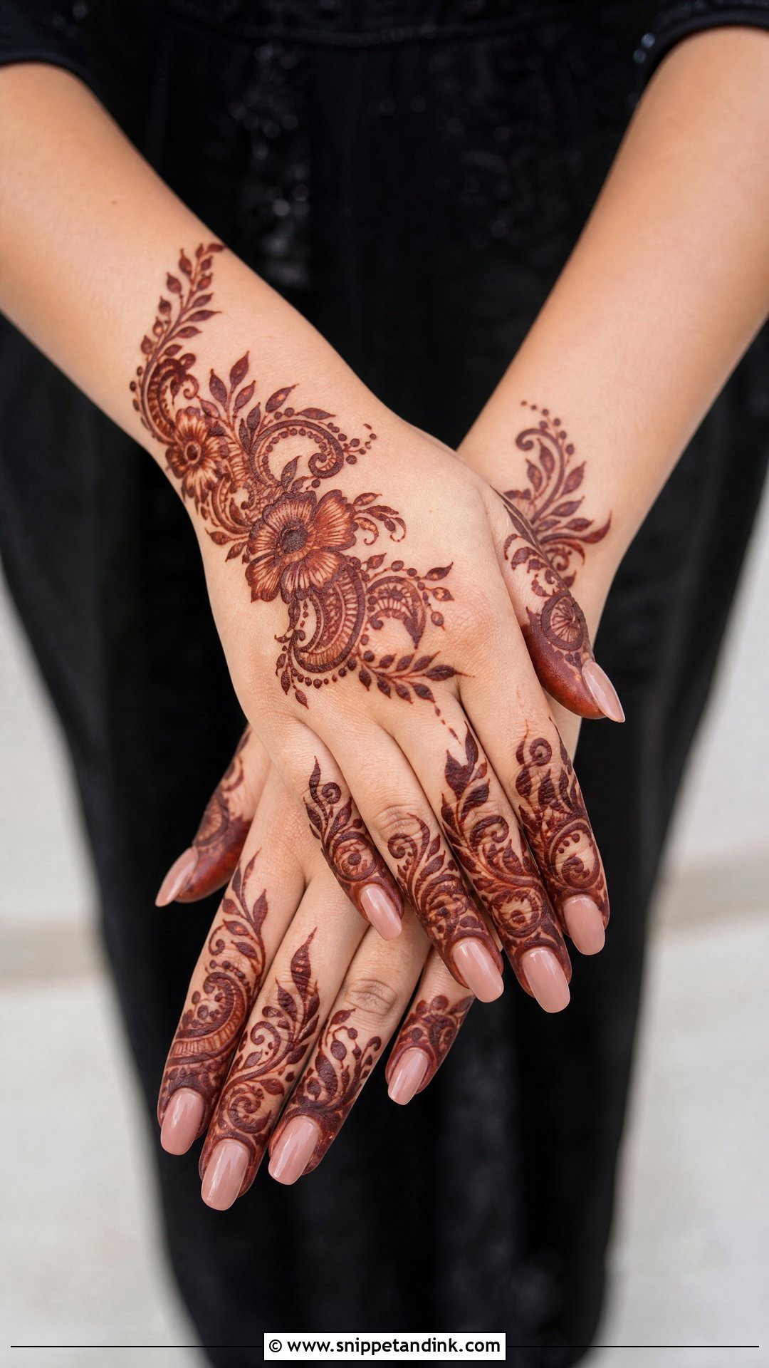 Arabic Engagement Mehndi Design - Snippet and Ink - 30 Mehndi Designs for Engagement Brides