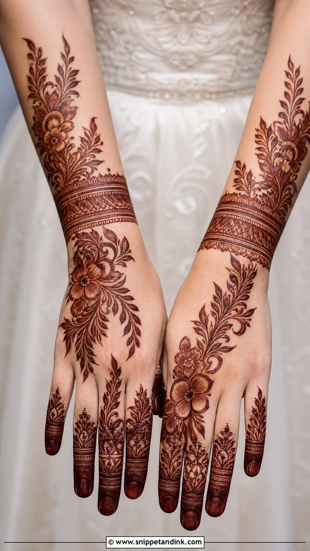 Arabic Engagement Mehndi For Bride - Snippet and Ink - 20 Engagement Mehndi for Bride Ideas