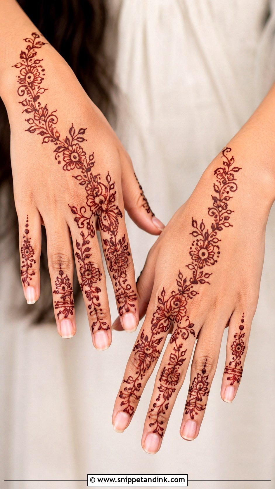 Arabic Finger Mehndi Design Simple - Snippet and Ink - 35 Simple Fingers Mehndi Designs