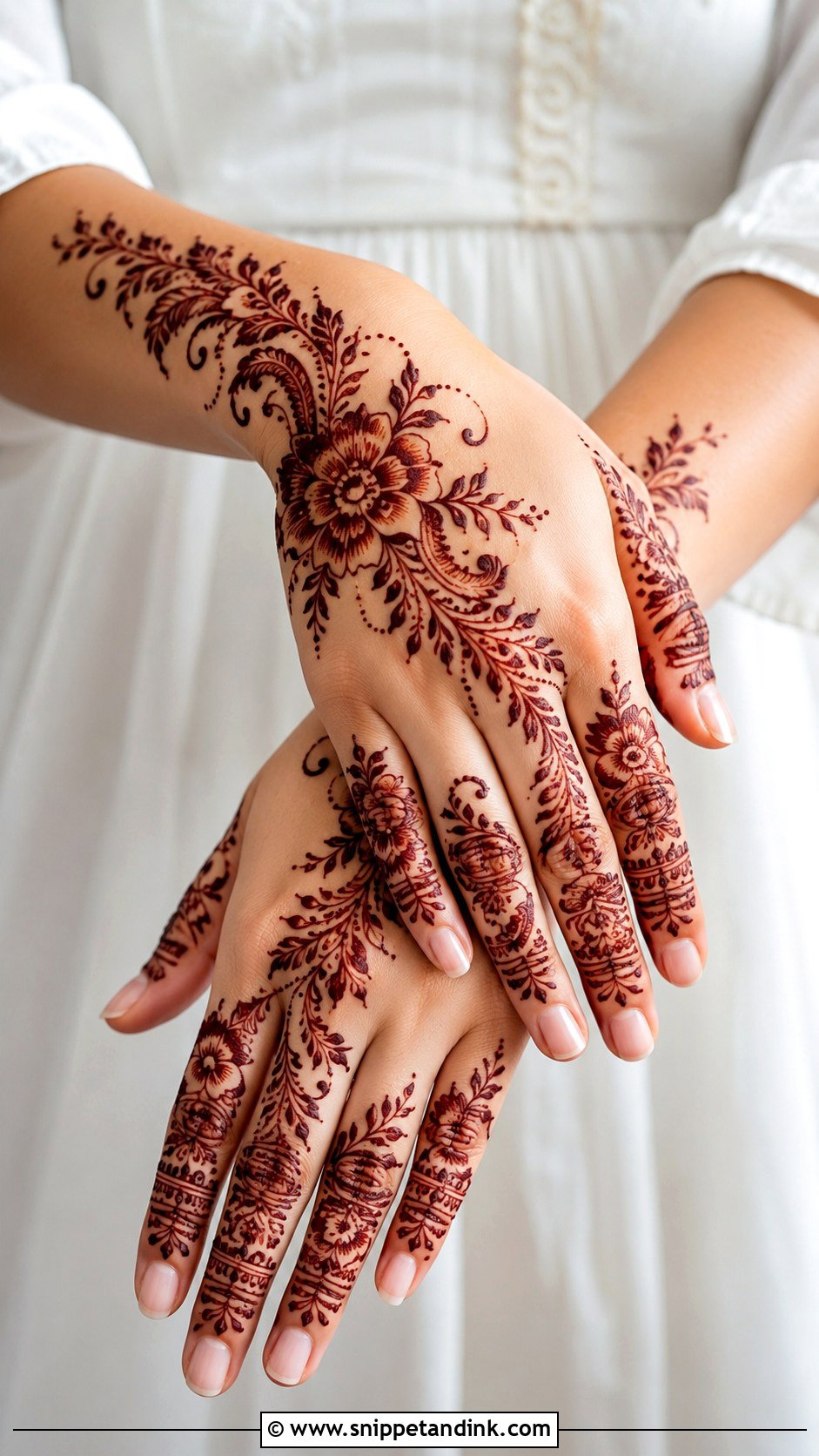 Arabic Fingers Mehndi Design - Snippet and Ink - 35 Fingers Mehndi Design Ideas