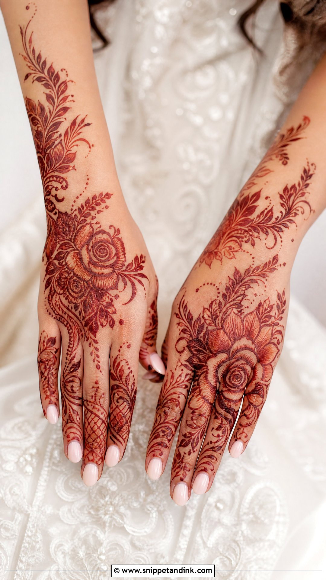 Arabic Floral Bridal Mehndi - Snippet and Ink - 25 Arabic Mehndi Designs Brides