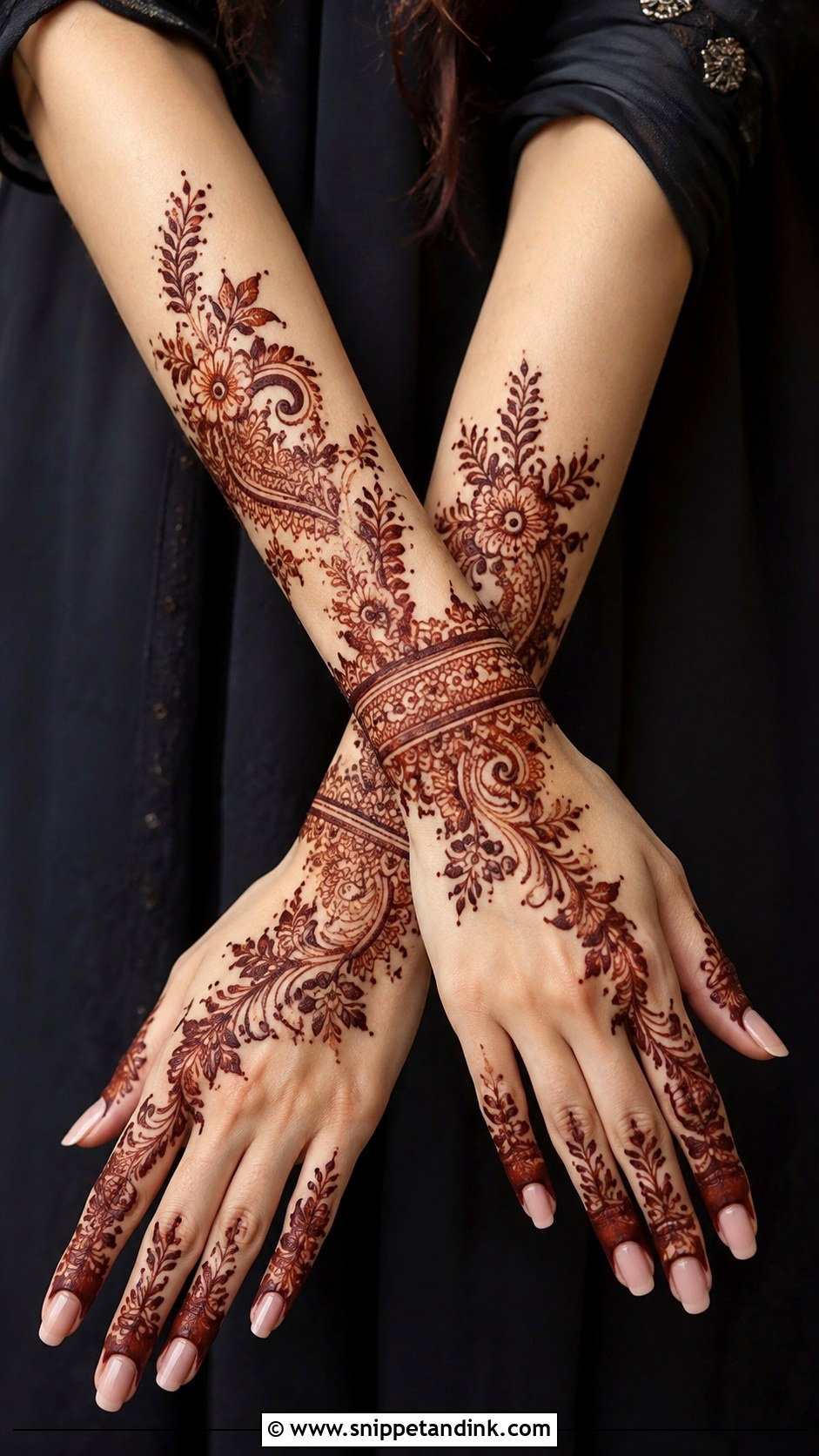 Arabic Forearm Mehndi Design - Snippet and Ink - 35 Modern Arabic Mehndi Designs