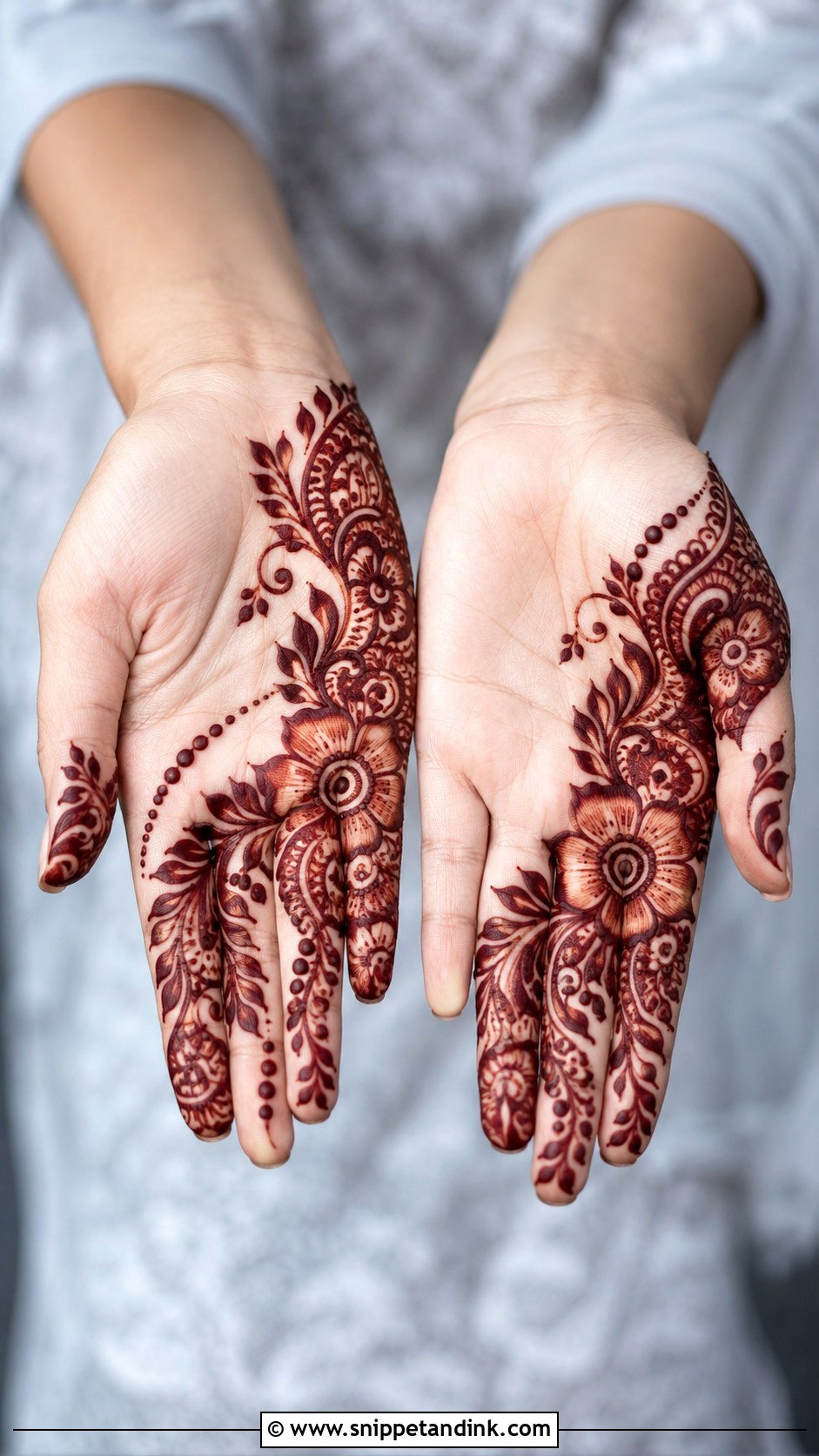 Arabic Front Hand Mehndi Design - Snippet and Ink - 35 Simple Unique Front Hand Mehndi Designs