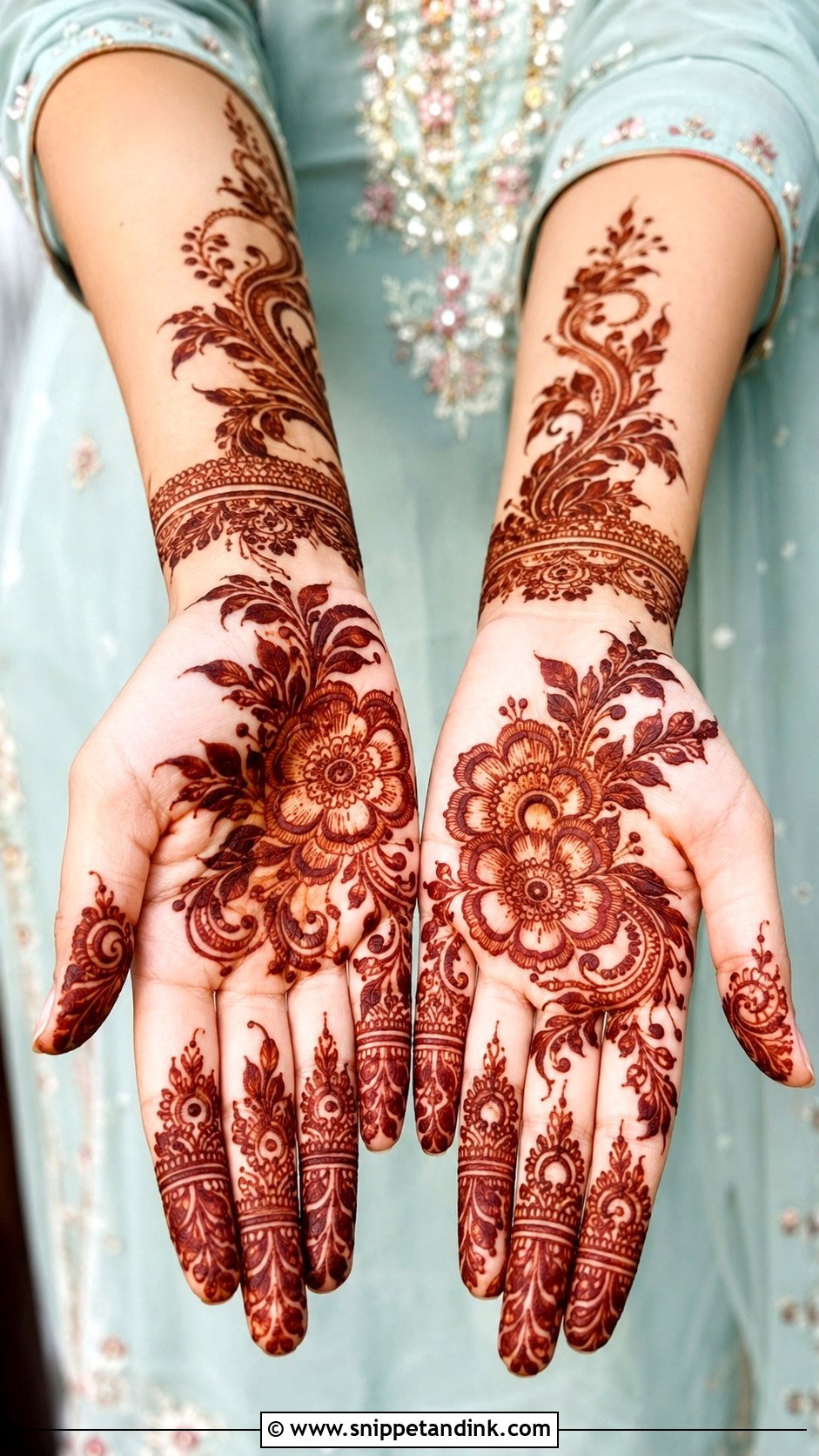 Arabic Front Hand Mehndi For Bridesmaids - Snippet and Ink - 35 Latest Arabic Front Hand Mehndi Designs