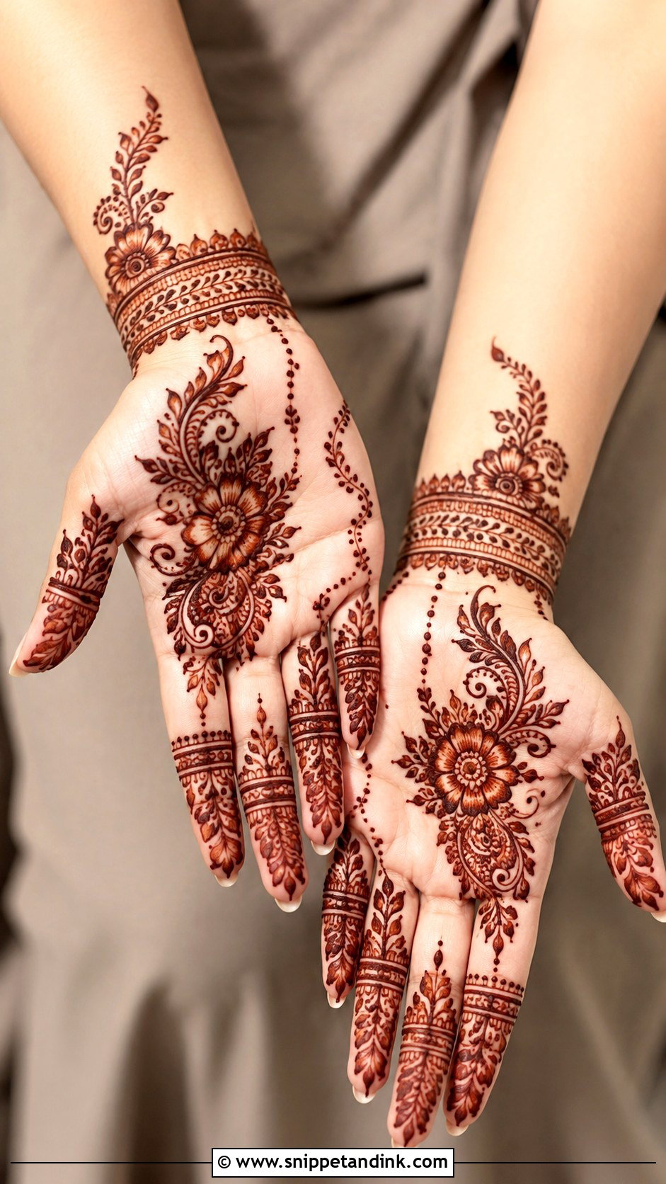 Arabic Front Hand Mehndi For Eid - Snippet and Ink - 35 Latest Arabic Front Hand Mehndi Designs