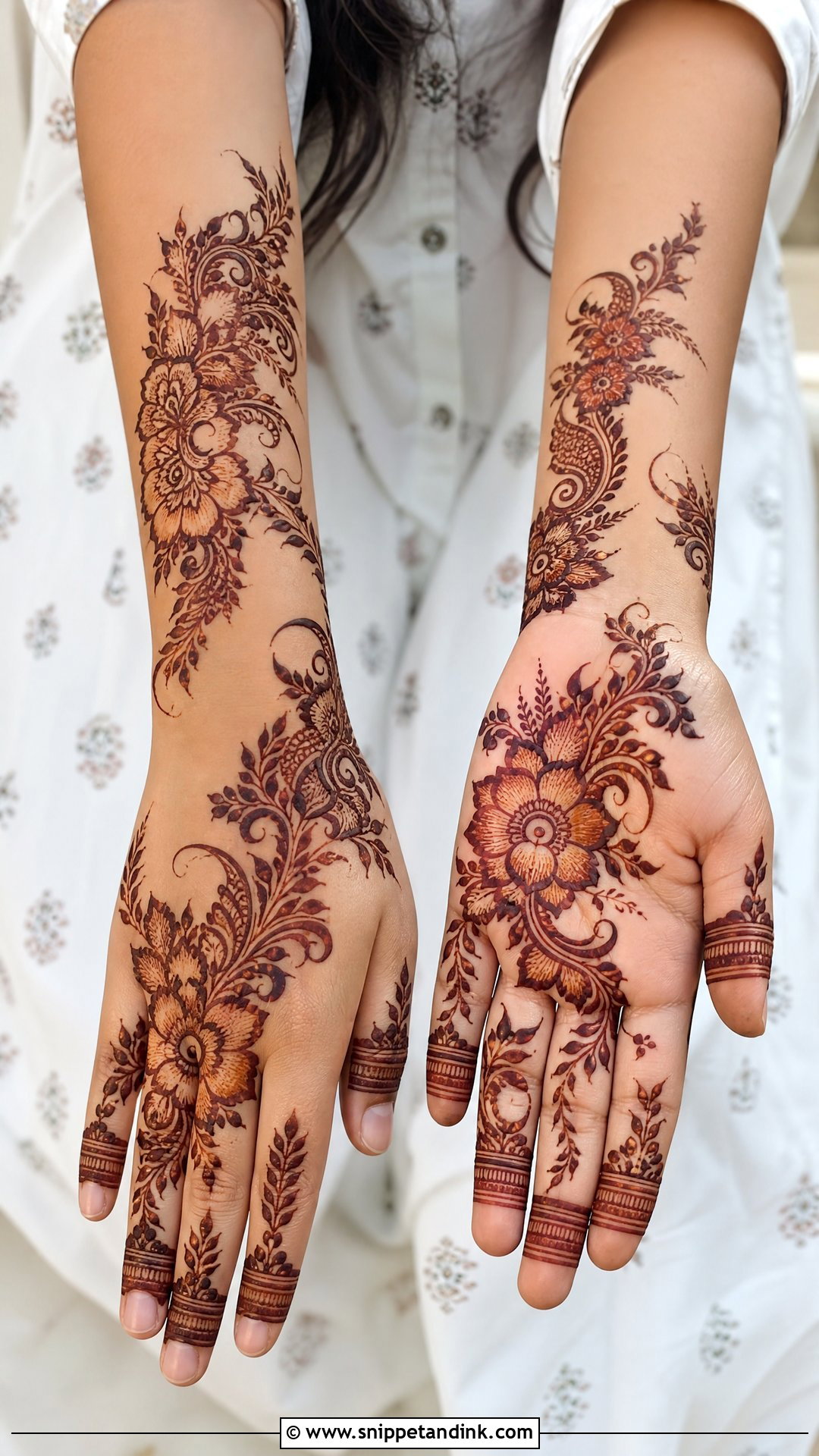 Arabic Full Hand Bridal Mehndi Design - Snippet and Ink - 20 Full Hand Bridal Mehendi Mehndi Design Ideas