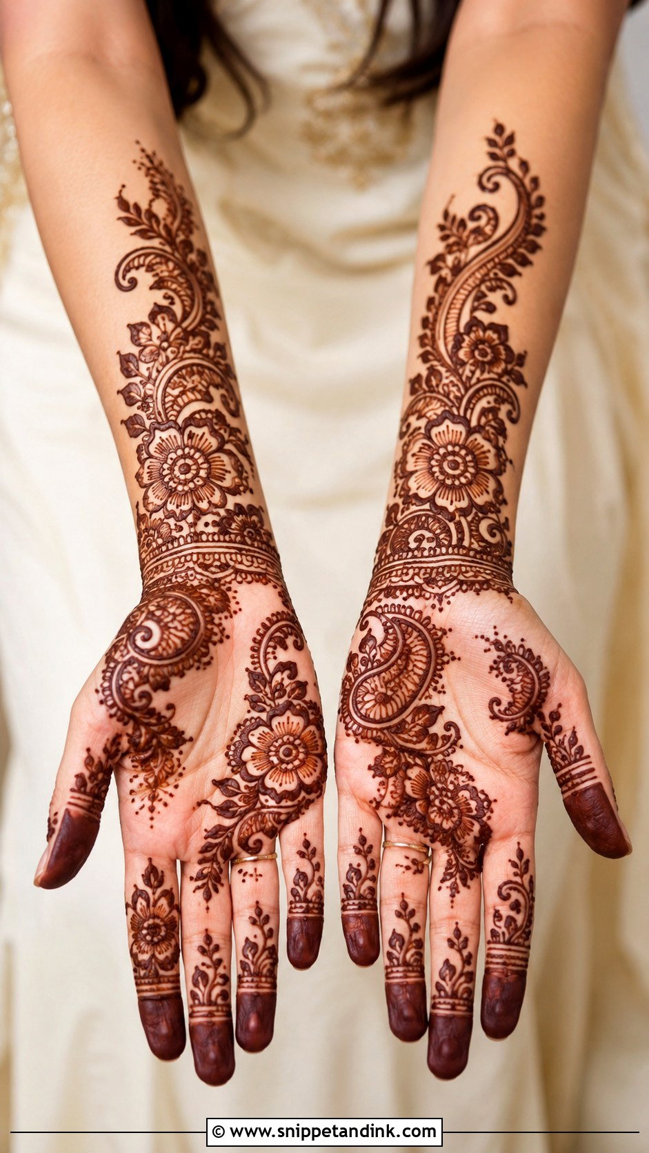 Arabic Full Hand Simple Mehndi Design - Snippet and Ink - 35 Simple Arabic Mehndi Designs