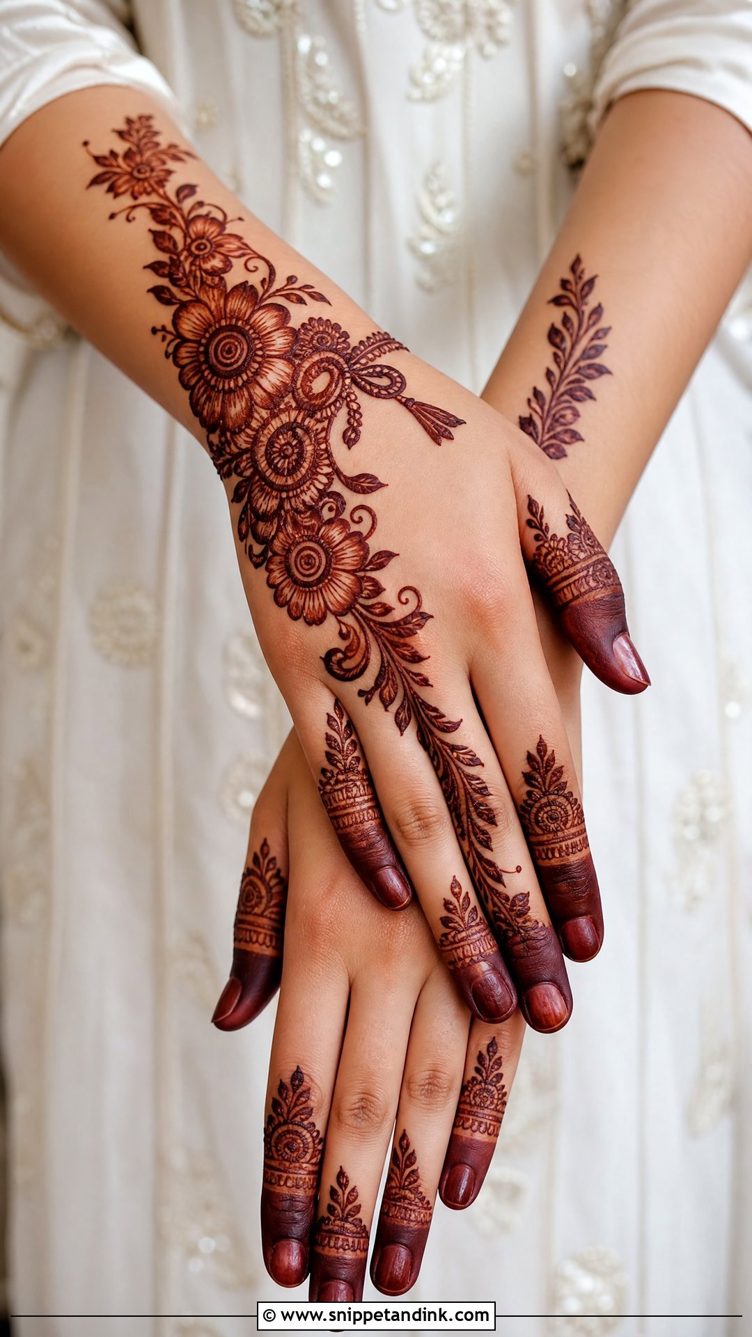 Arabic Gathbandhan Mehndi Design - Snippet and Ink - 25 Gathbandhan Mehndi Design Ideas