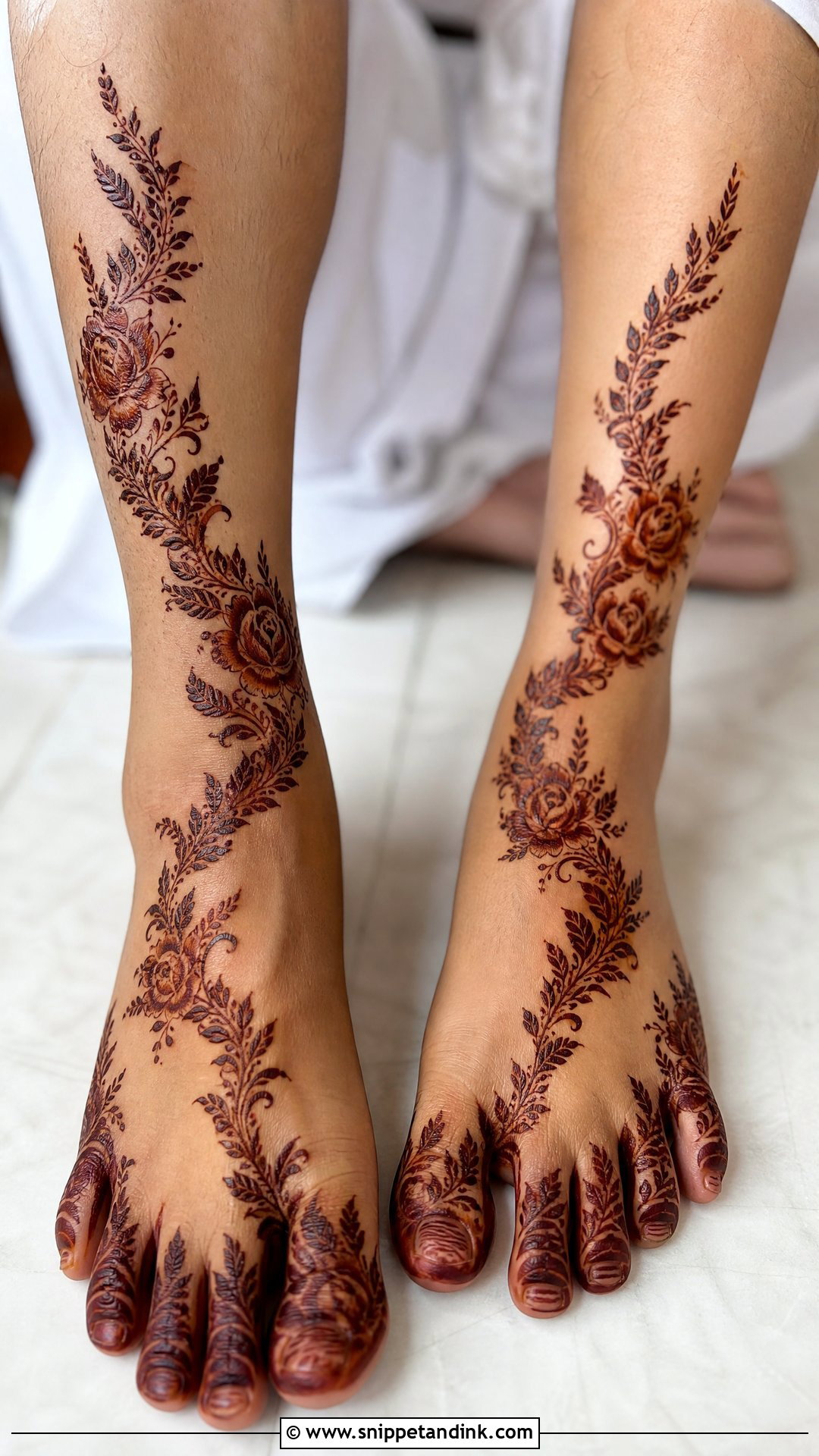 Arabic Groom Leg Mehndi Design - Snippet and Ink - 20 Groom Leg Mehndi Design Ideas