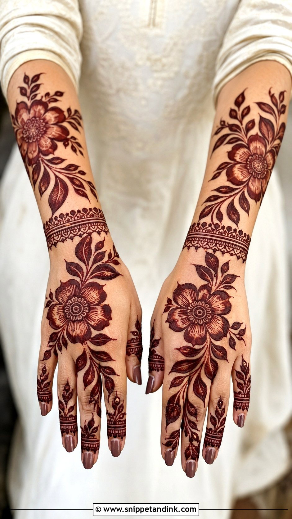Arabic Gulf Mehndi Design - Snippet and Ink - 35 Modern Arabic Mehndi Designs