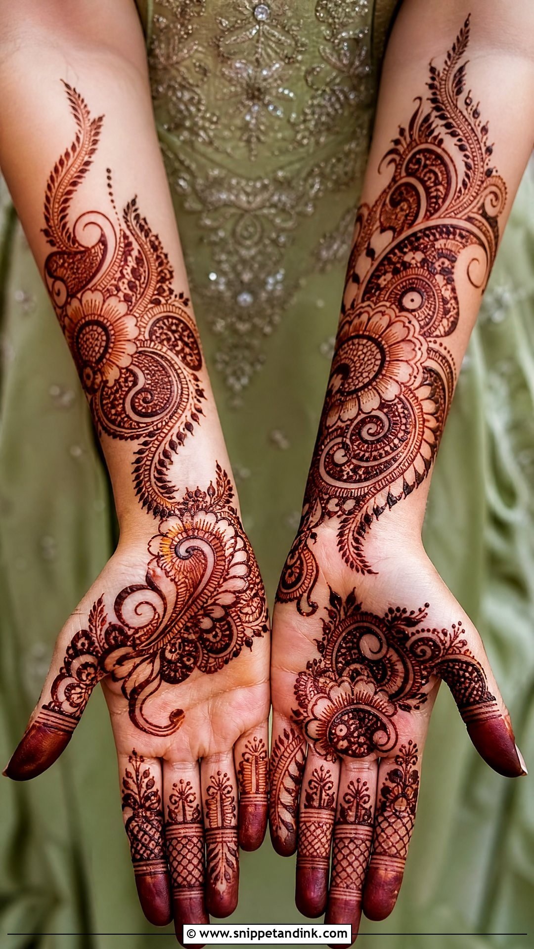 Arabic Indian Bridal Mehndi Design - Snippet and Ink - 20 Indian Mehandi Design for Bridal Ideas