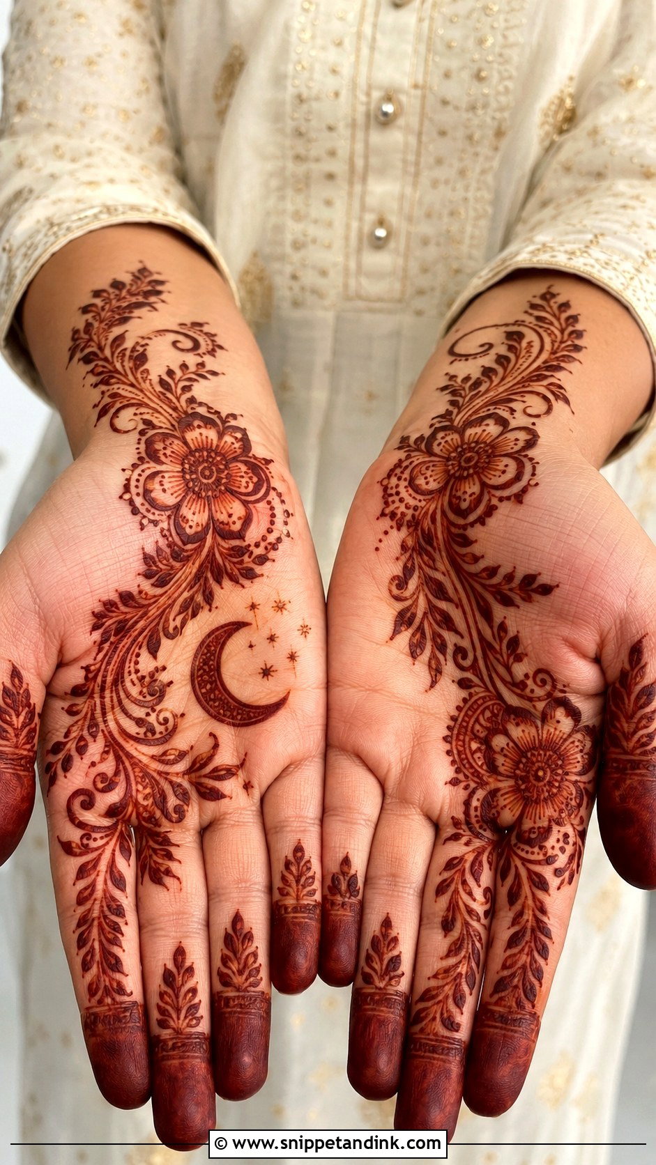 Arabic Karva Chauth Mehndi Design - Snippet and Ink - 35 Karva Chauth Mehndi Designs