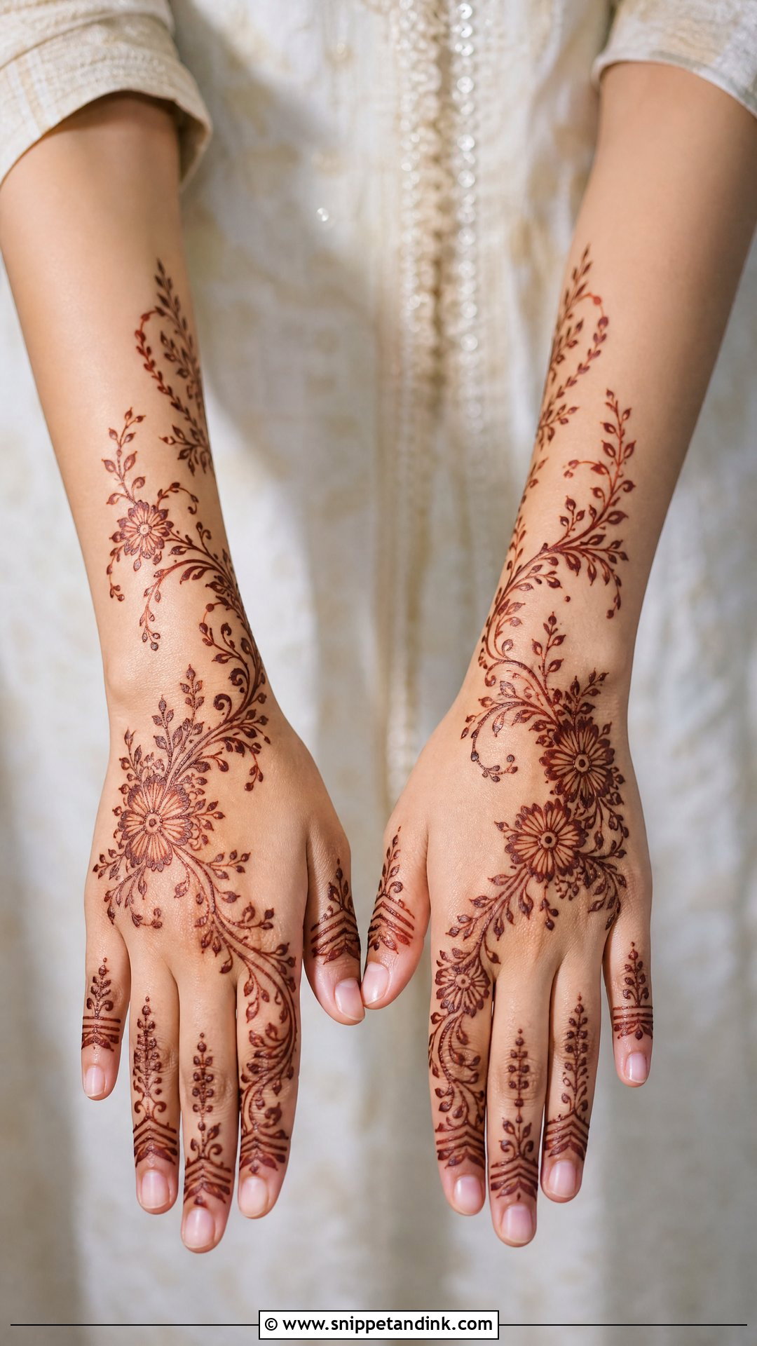 Arabic Khafif Bridal Mehndi - Snippet and Ink - 25 Arabic Mehndi Designs Brides
