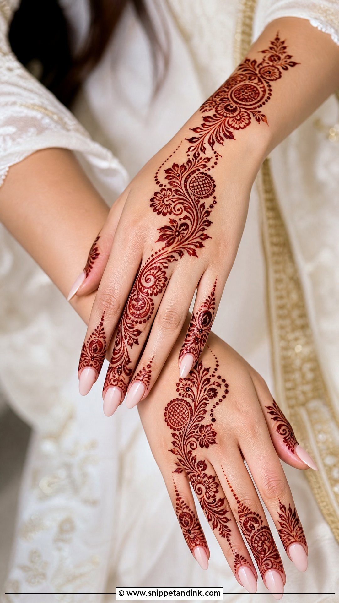 Arabic Khaleeji Bridal Henna - Snippet and Ink - 20 Khaleeji Bridal Henna Ideas