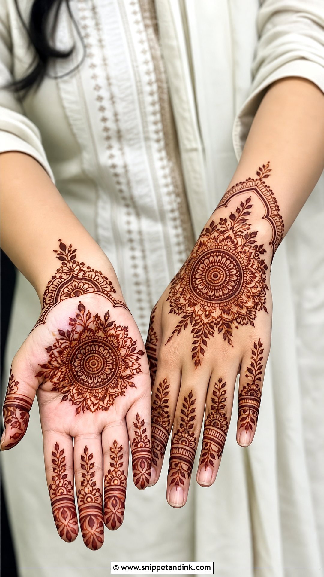 Arabic Mandala Mehndi Design - Snippet and Ink - 35 Arabic Mehndi Designs