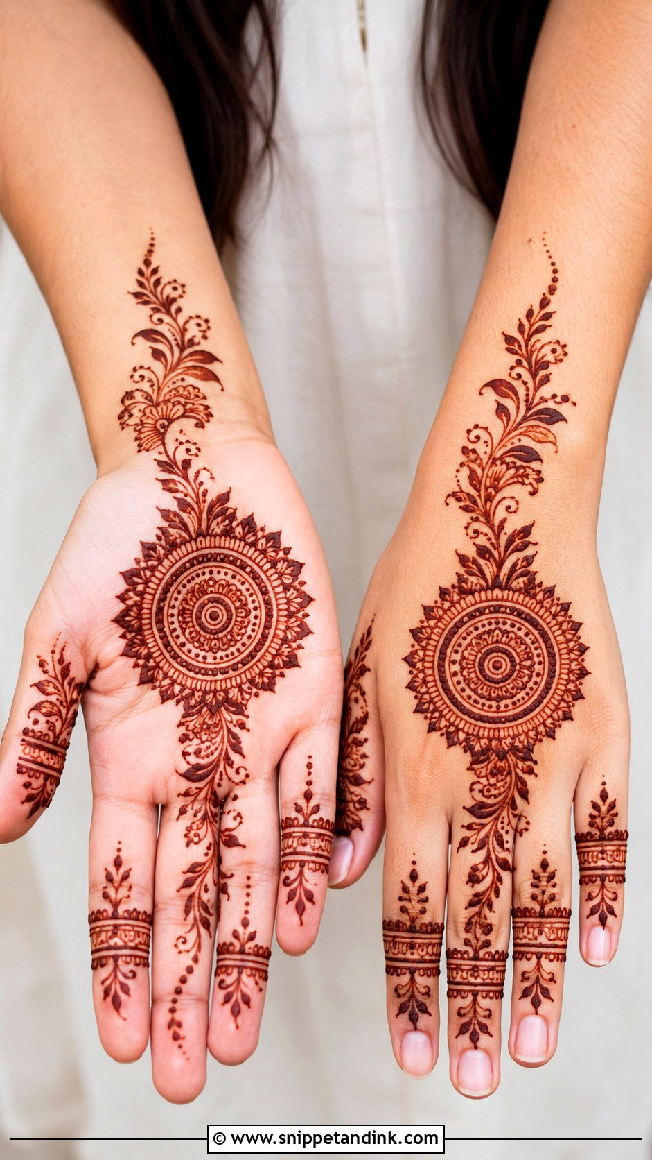 Arabic Mandala Mehndi Design - Snippet and Ink - 35 Simple Arabic Mehndi Designs