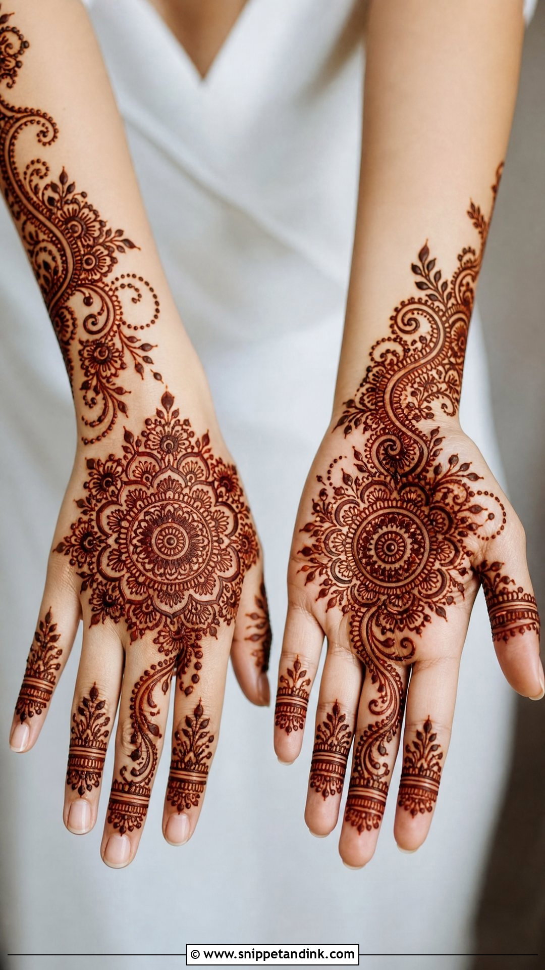 Arabic Mandala Wedding Mehndi Design - Snippet and Ink - 25 Arabic Wedding Mehndi Designs