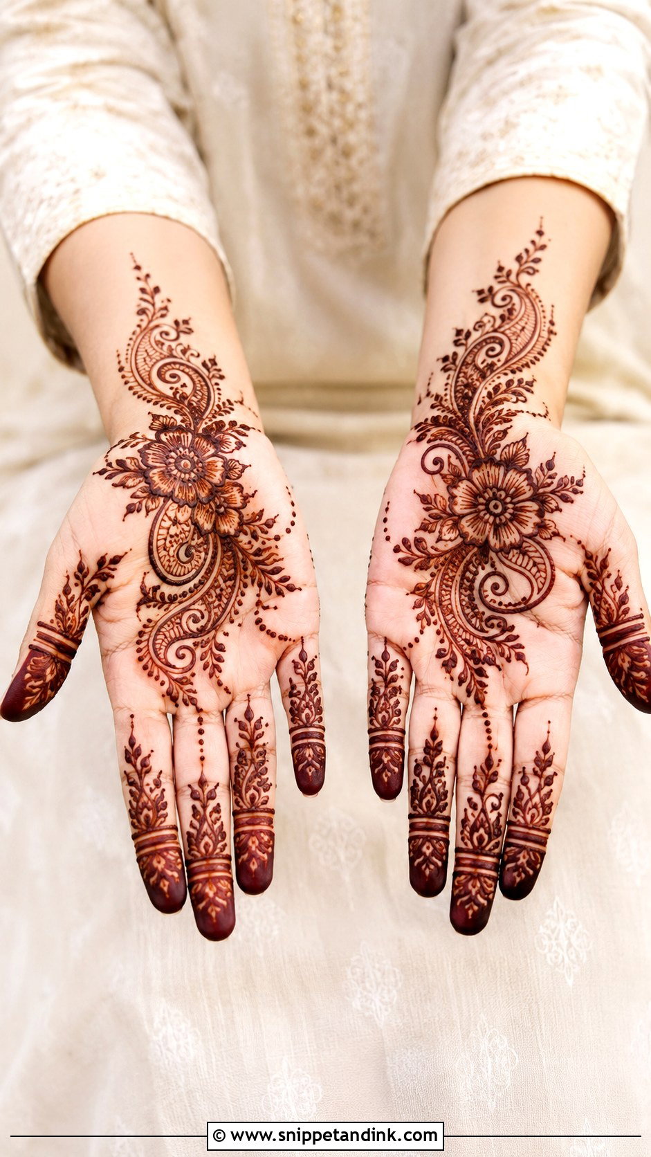 Arabic Mehndi Design Back Hand Full - Snippet and Ink - 30 Latest Arabic Mehndi Designs