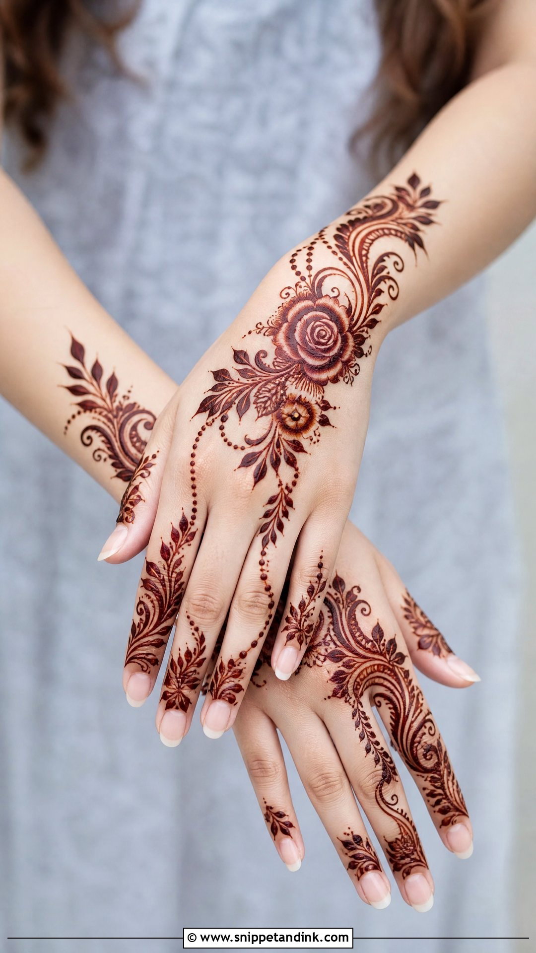 Arabic Mehndi Design Back Hand - Snippet and Ink - 35 Arabic Mehndi Designs