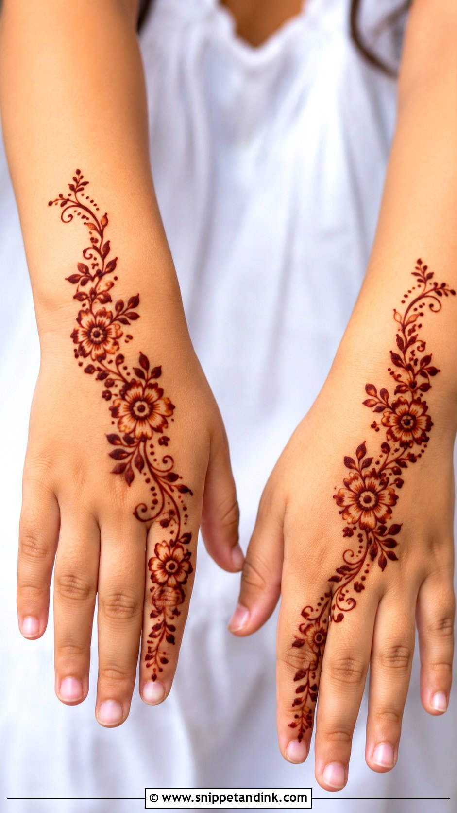 Arabic Mehndi Design For Kids - Snippet and Ink - 30 Cute Mehndi Designs for Kids