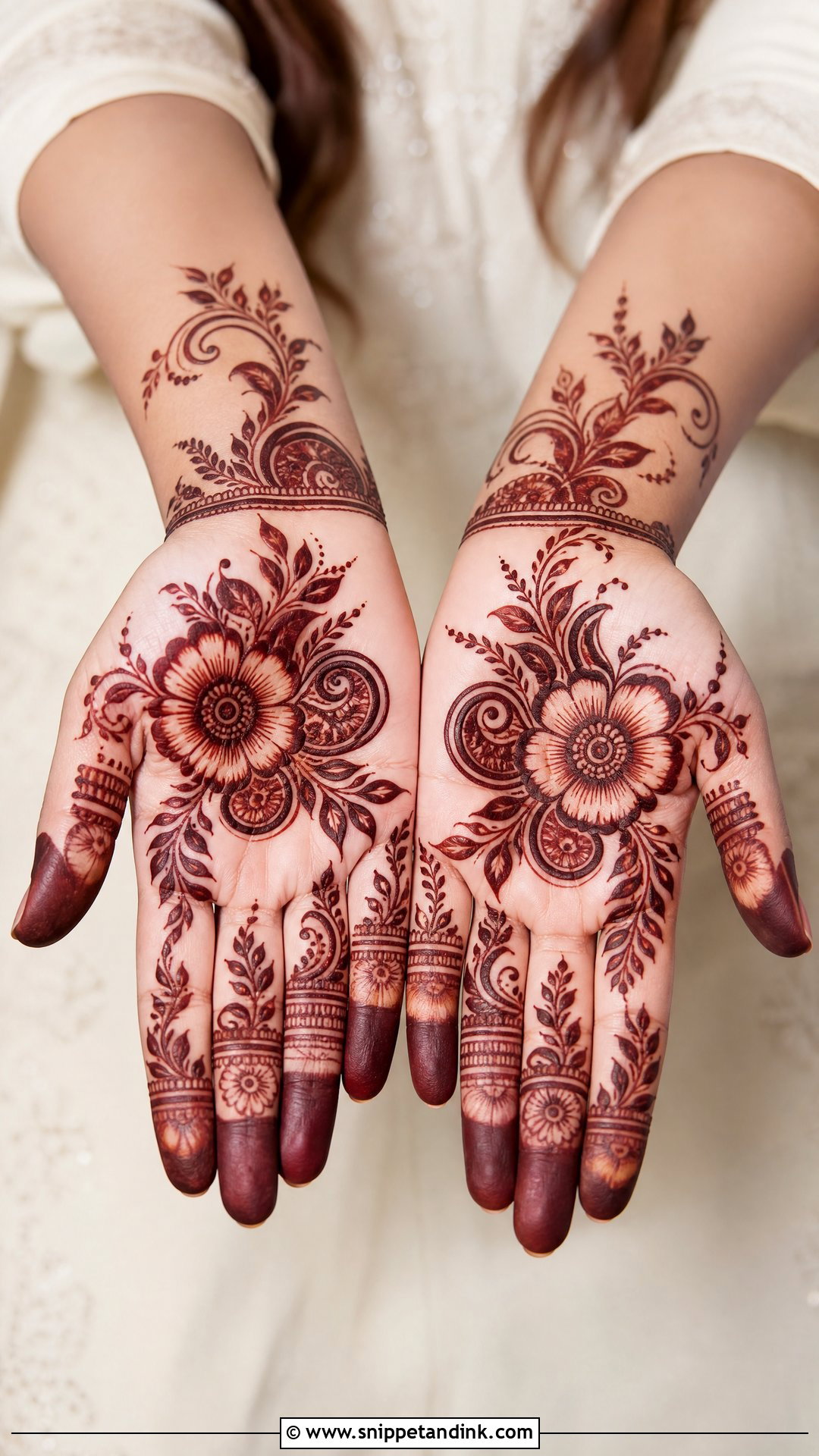 Arabic Mehndi Design Front Hand - Snippet and Ink - 35 Arabic Mehndi Designs