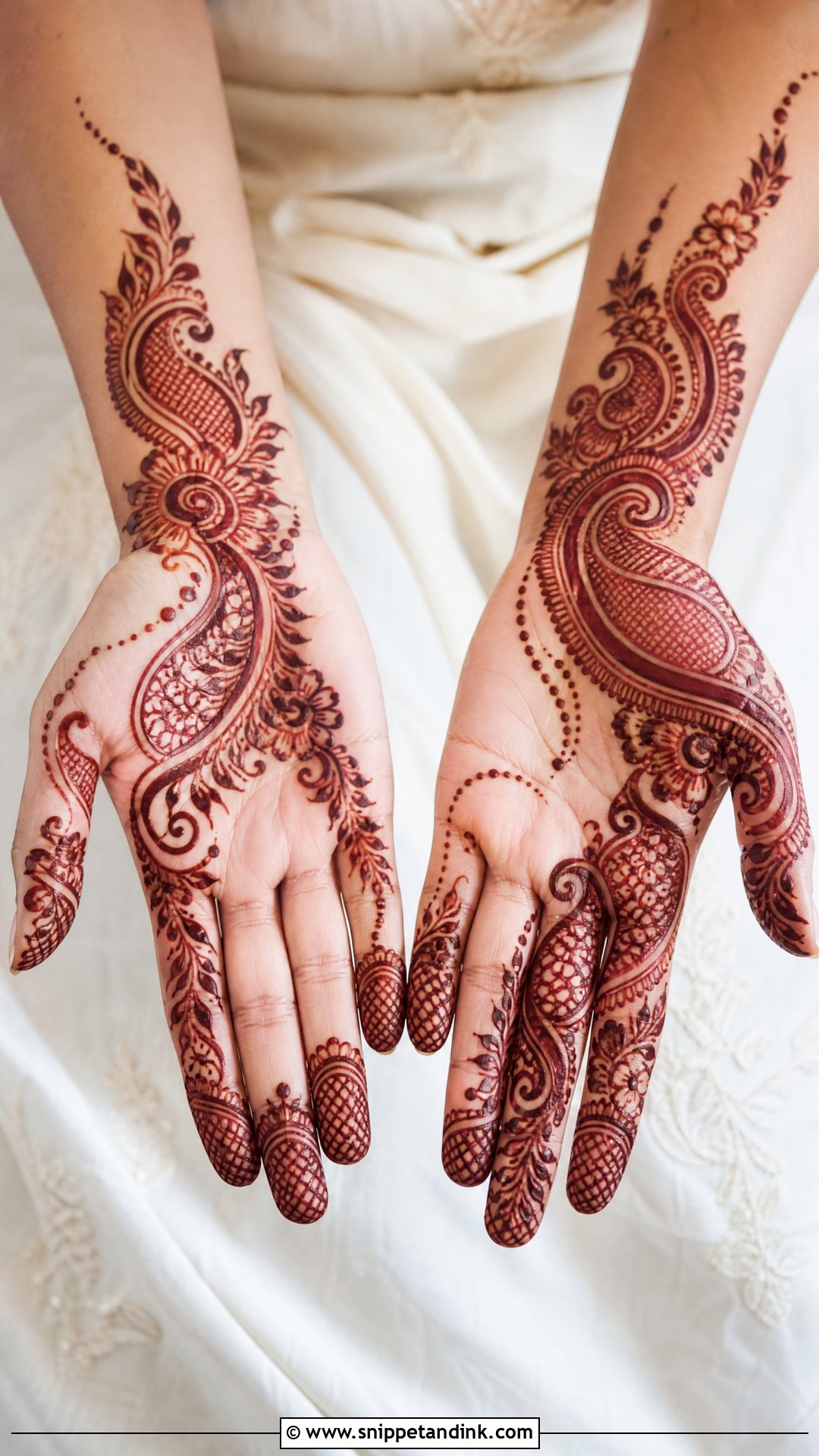 Arabic Paisley Mehndi Design - Snippet and Ink - 35 Arabic Mehndi Designs