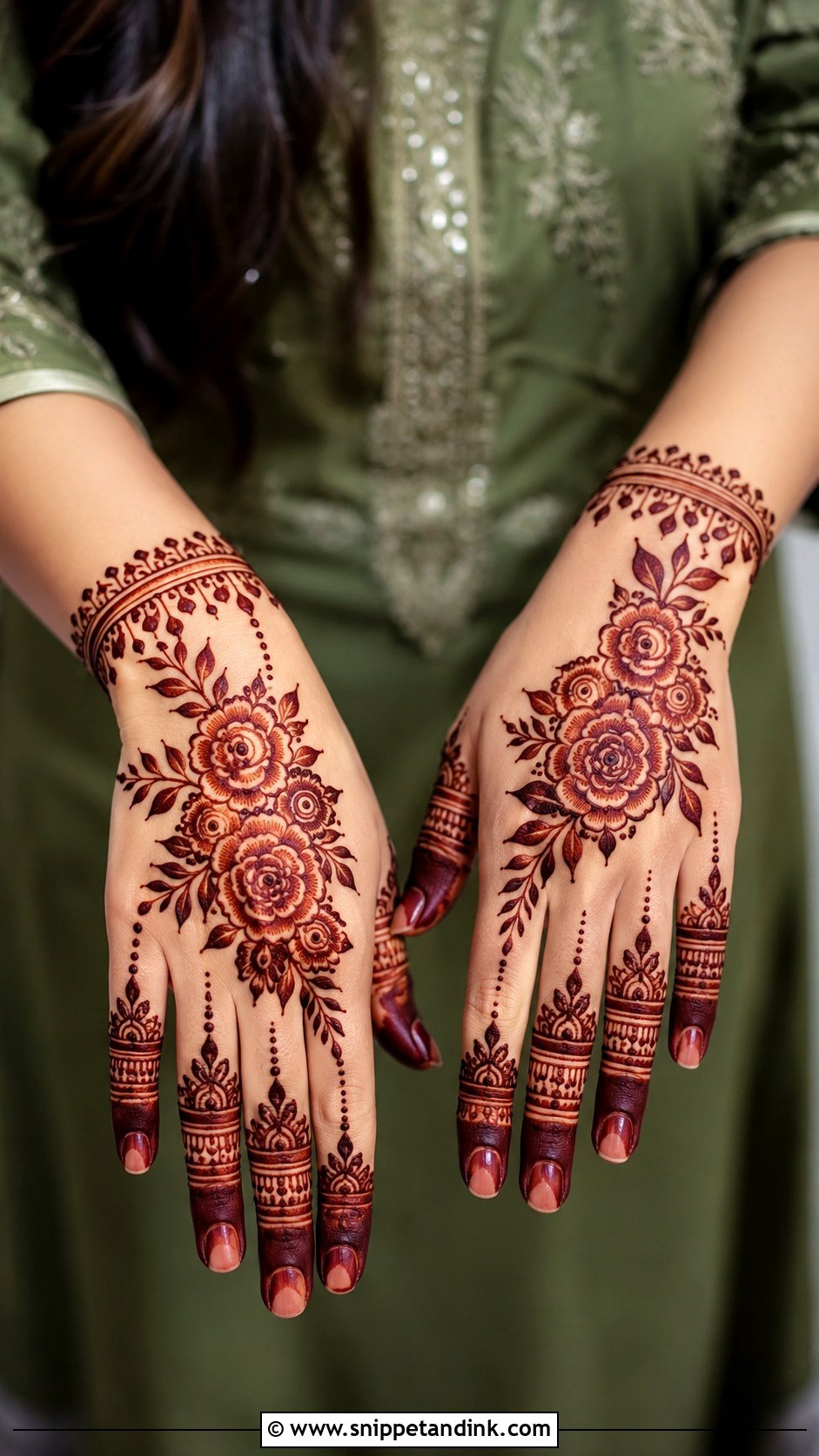 Arabic Party Mehndi Design - Snippet and Ink - 35 Simple Arabic Mehndi Designs