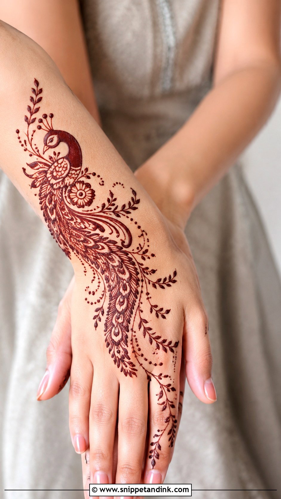 Arabic Peacock Mehndi Design Simple - Snippet and Ink - 35 Simple Arabic Mehndi Designs
