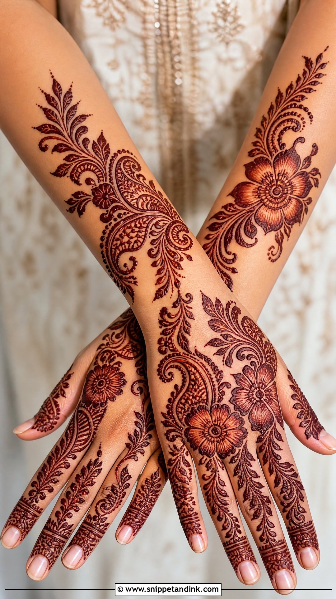 Arabic Rakhi Mehndi Design - Snippet and Ink - 30 Rakhi Mehndi Designs